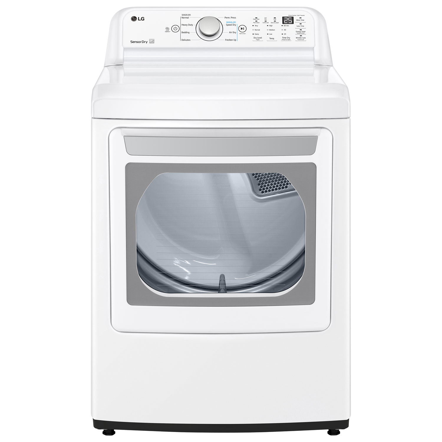 LG 7.4 Cu. Ft. Electric Dryer (DLE7150W) - White