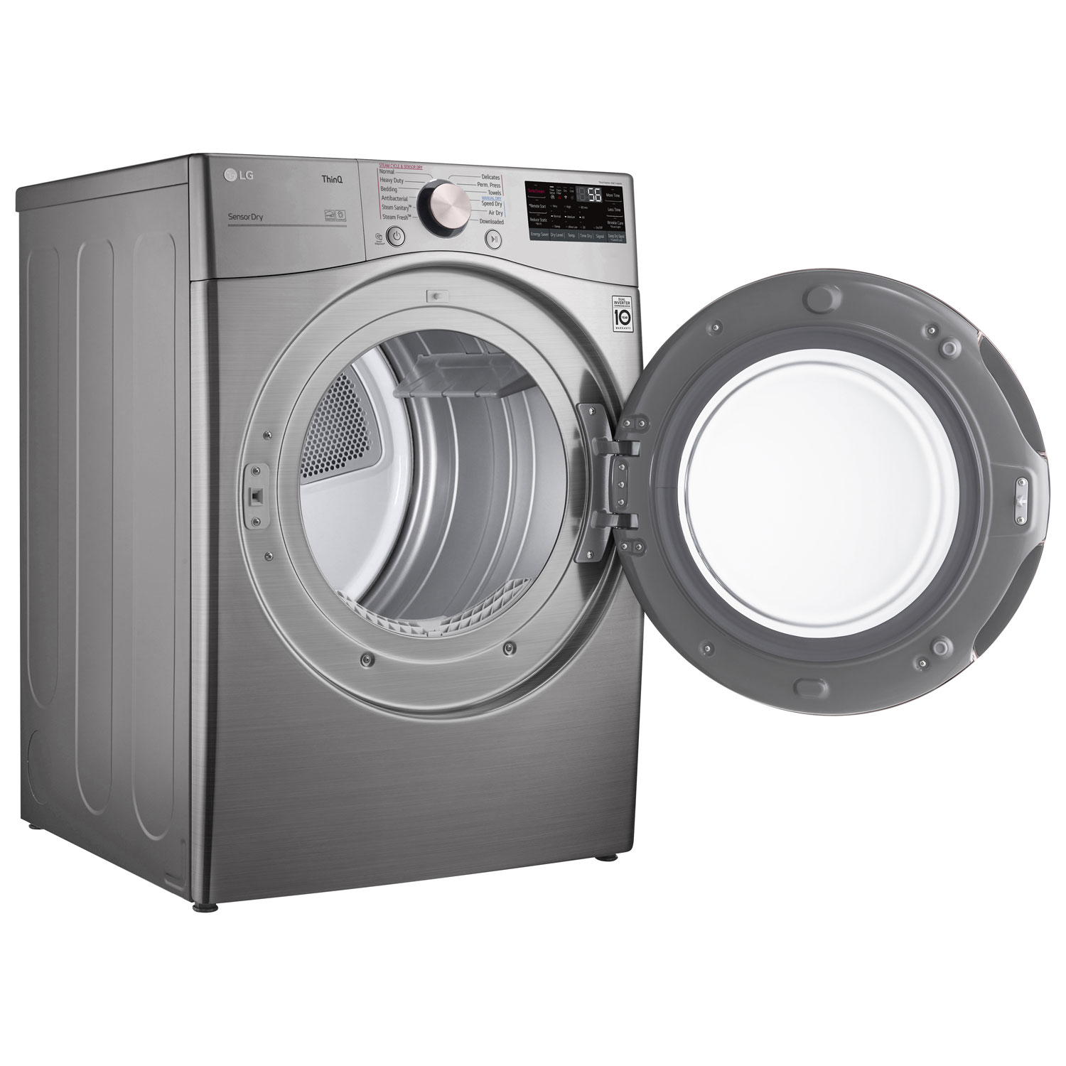 LG 7.4 Cu. Ft. Electric Steam Dryer - Graphite Steel