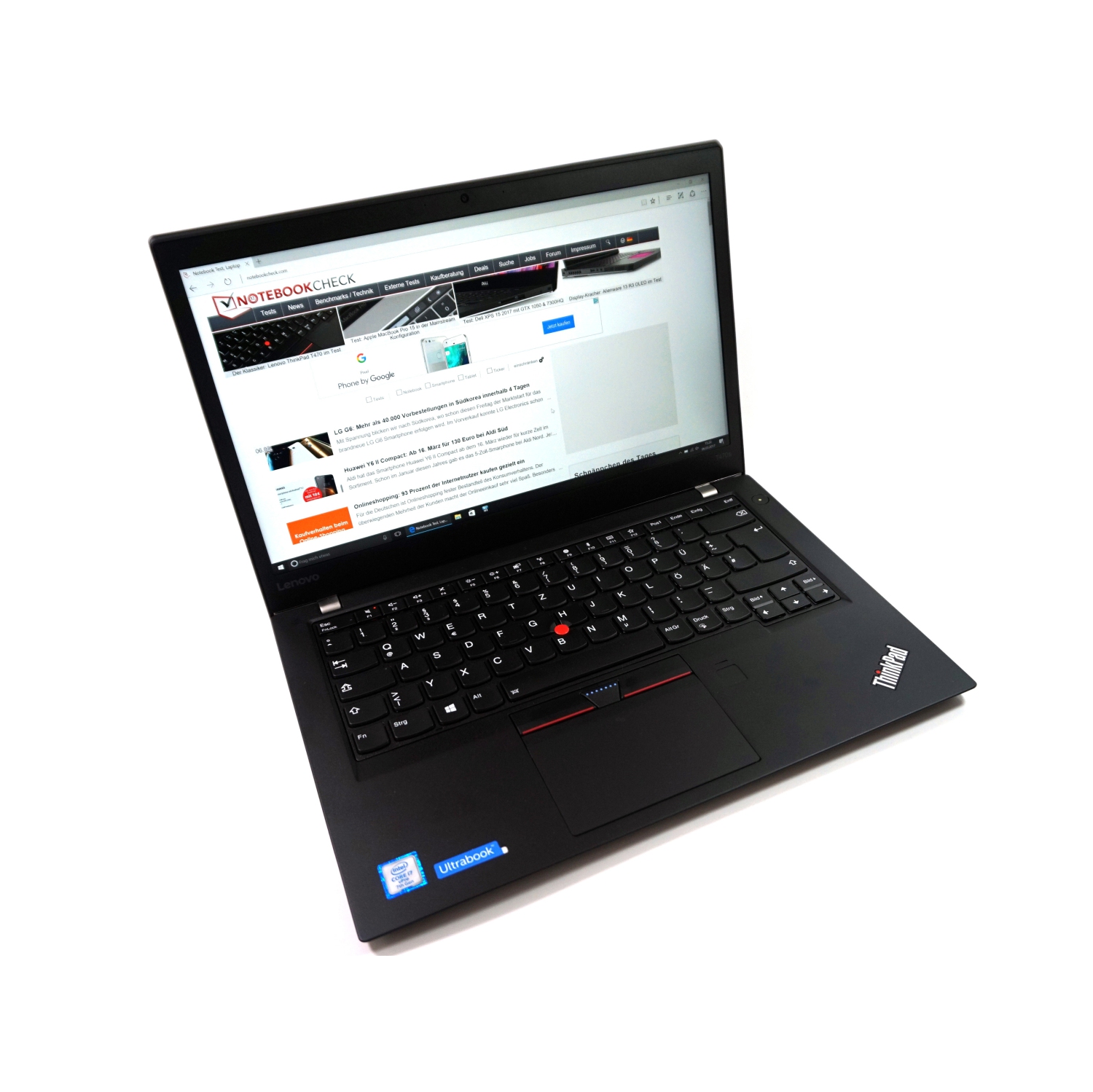 Refurbished (Good) - Lenovo ThinkPad T470S 14" Laptop - Intel Core i5-6300U CPU @ 2.40GHz, 12Gb RAM, 256GB SSD, Windows 10 Pro64
