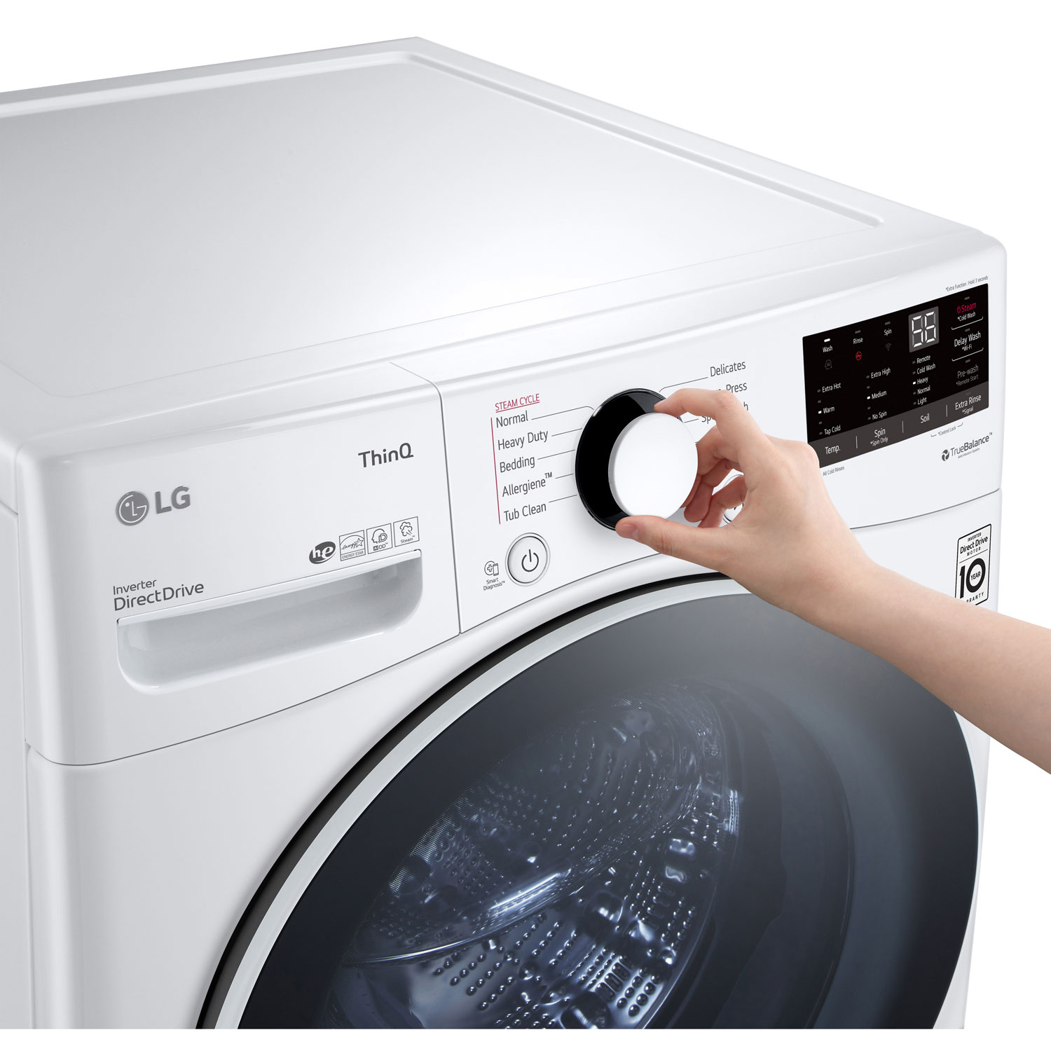 LG 5.2 Cu. Ft. Front Load Washer - White