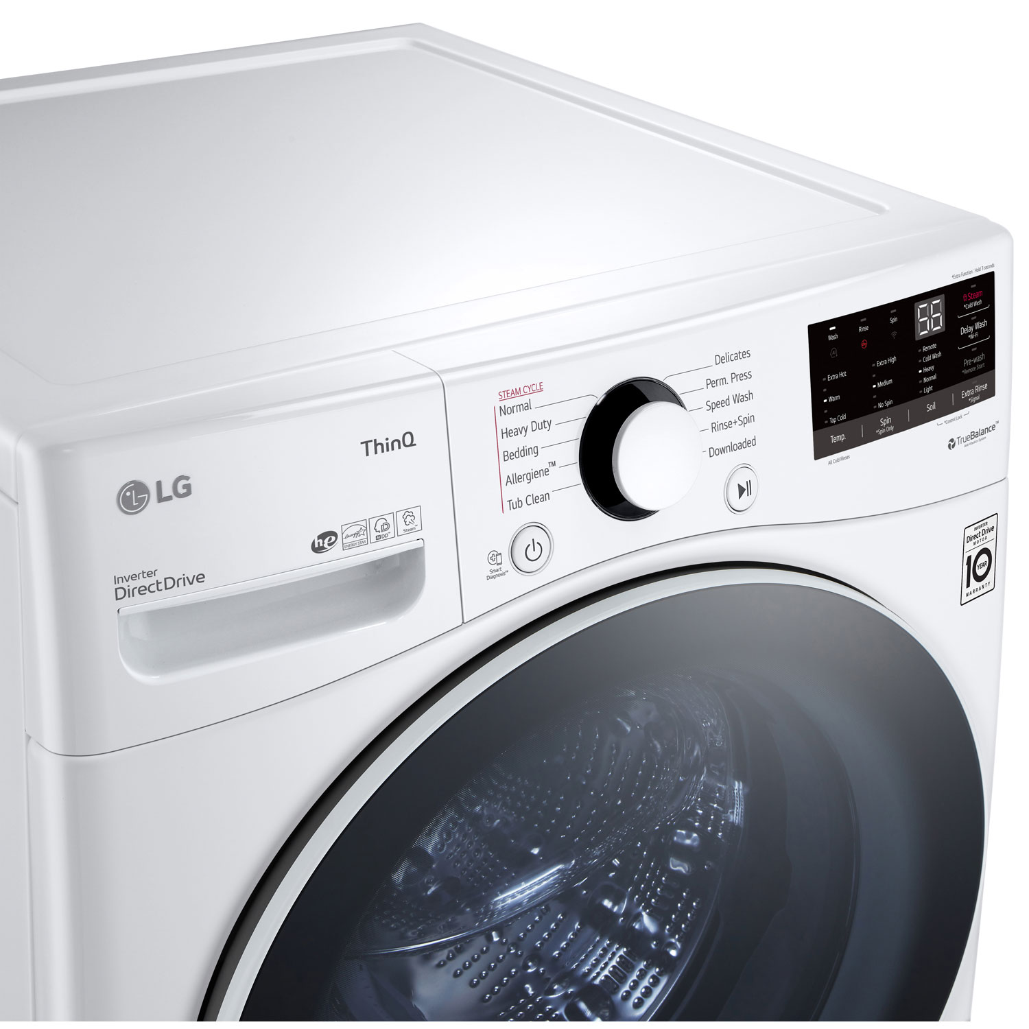 LG 5.2 Cu. Ft. Front Load Washer - White