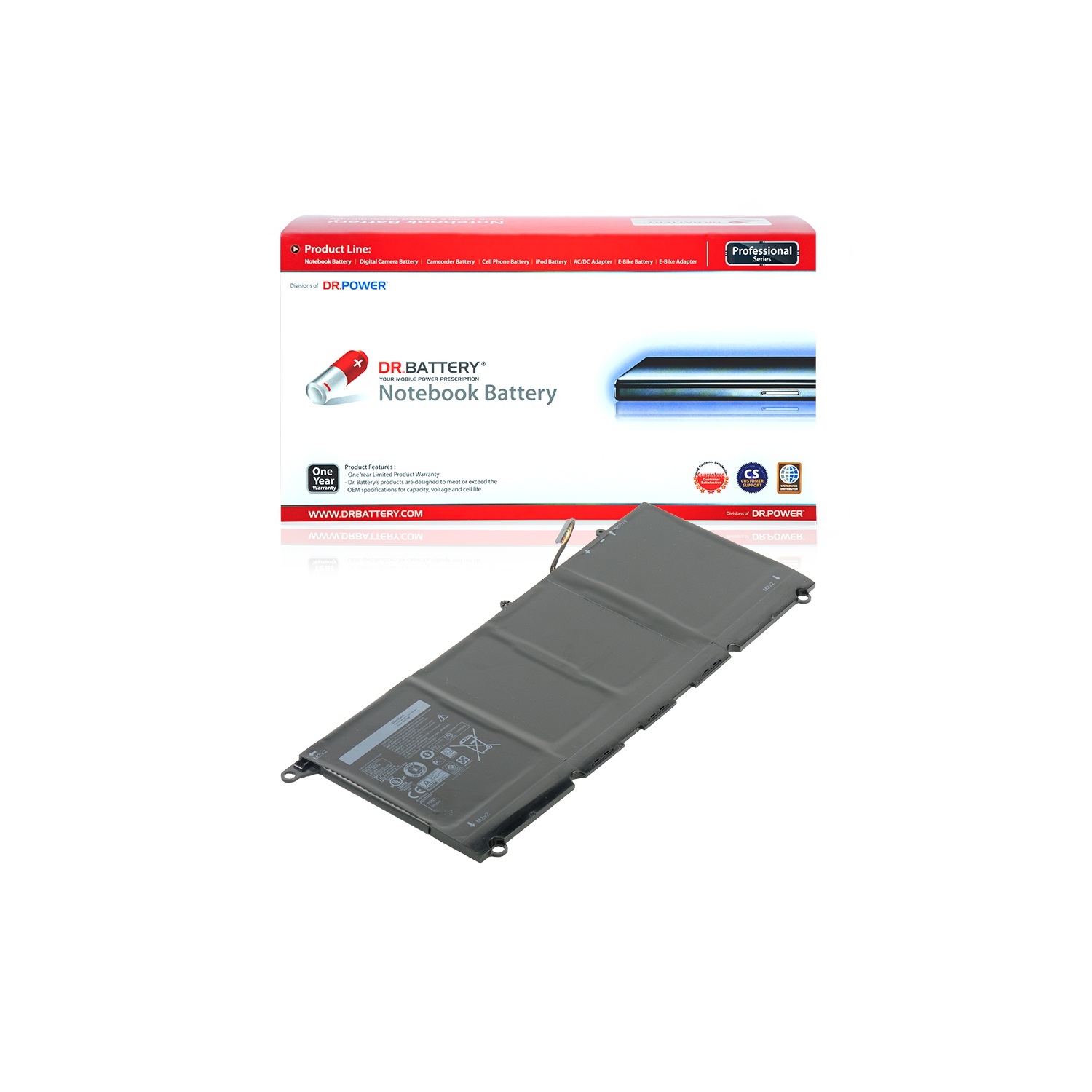 DR. BATTERY - Replacement for Dell XPS 13 9343 / XPS 13 9350 / 5K9CP / 90V7W / DIN02 / JD25G / JHXPY