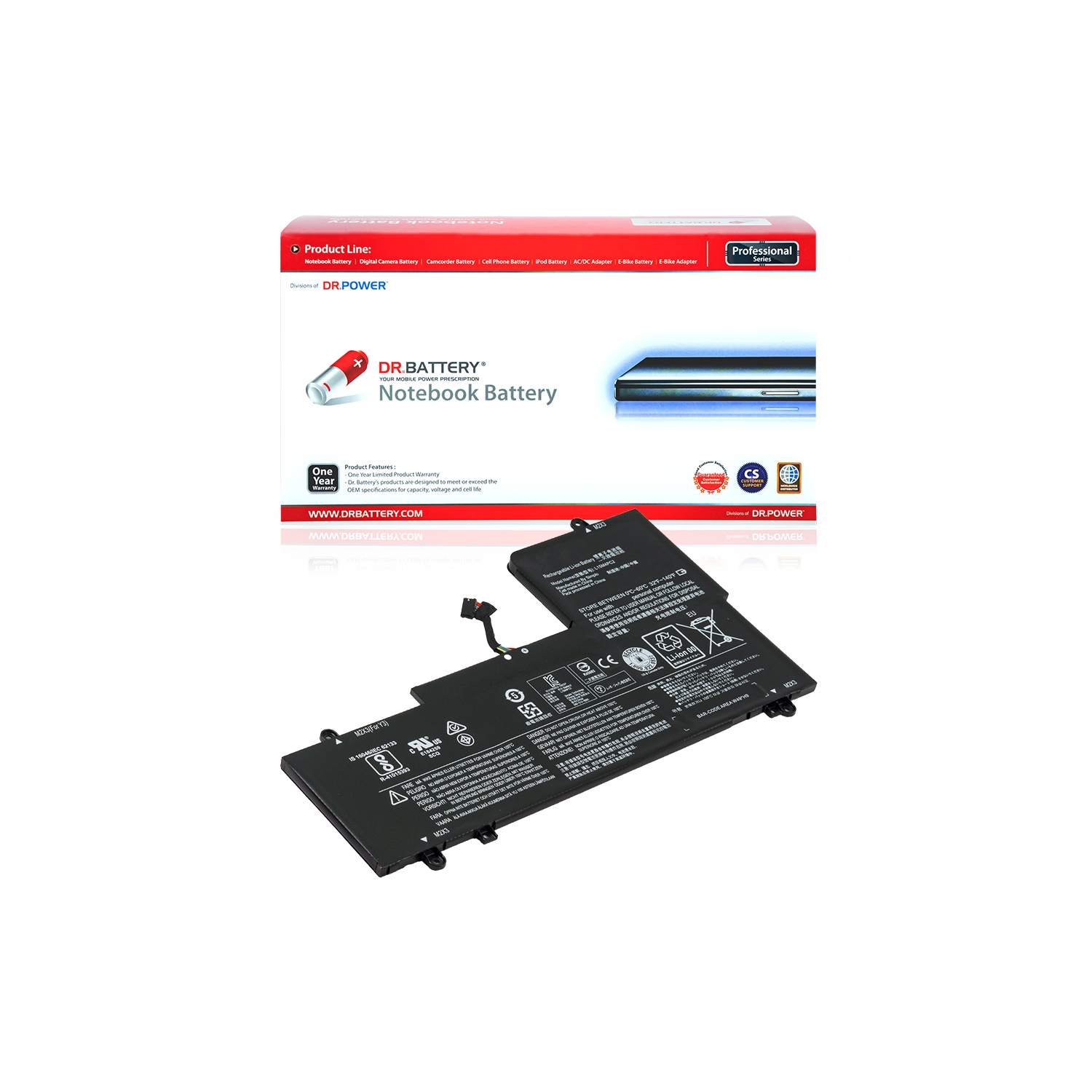 DR. BATTERY - Replacement for Lenovo Yoga 710-15ISK 80U00006US / 710-15ISK 80U00007CF / 5B10K90778 / L15L4PC2 / L15M4PC2