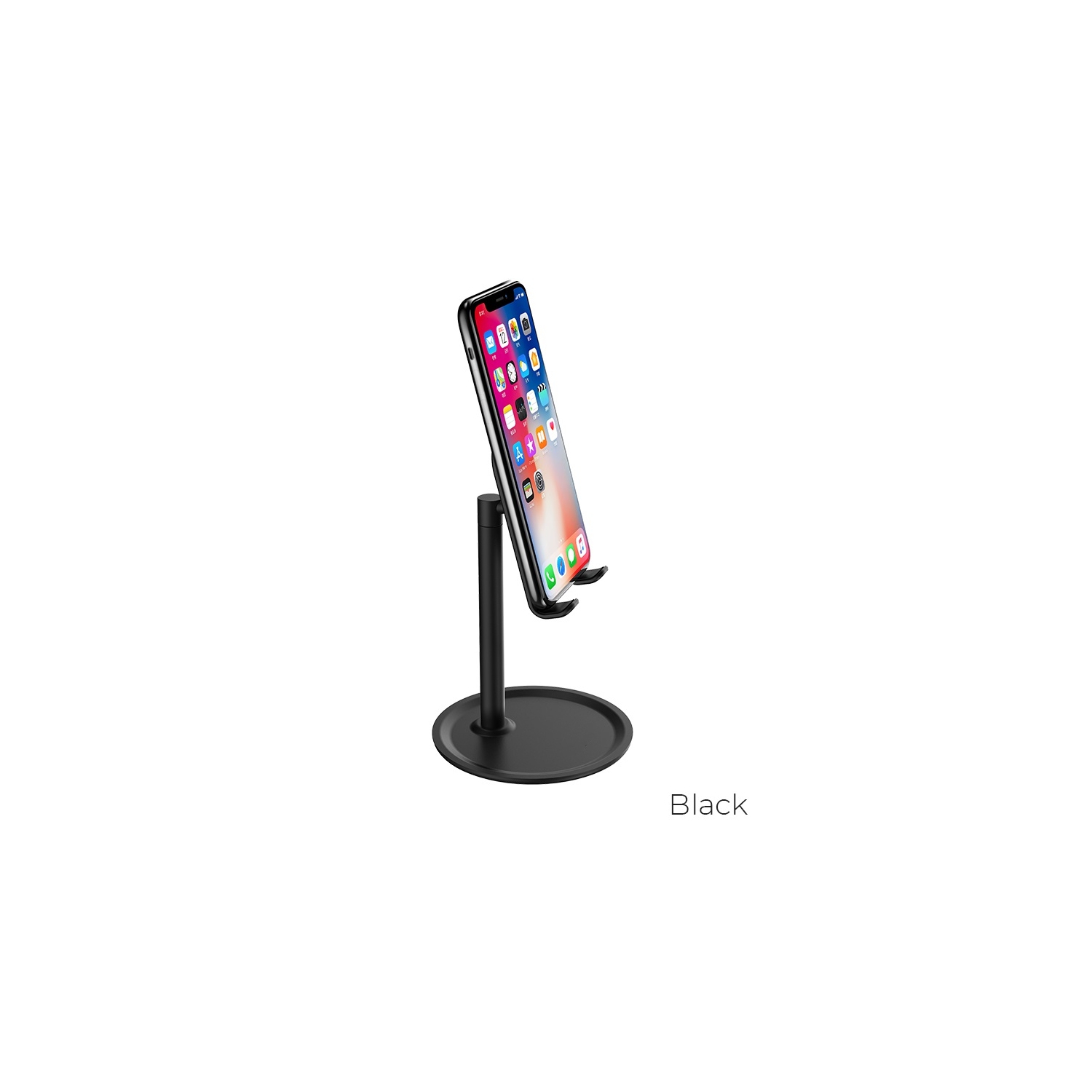 【CSmart】 Rotating Tablet Desk Stand Flexible Cellphone Mount Holder for iPhone / iPad / Samsung Tablet / Smartphone, Black