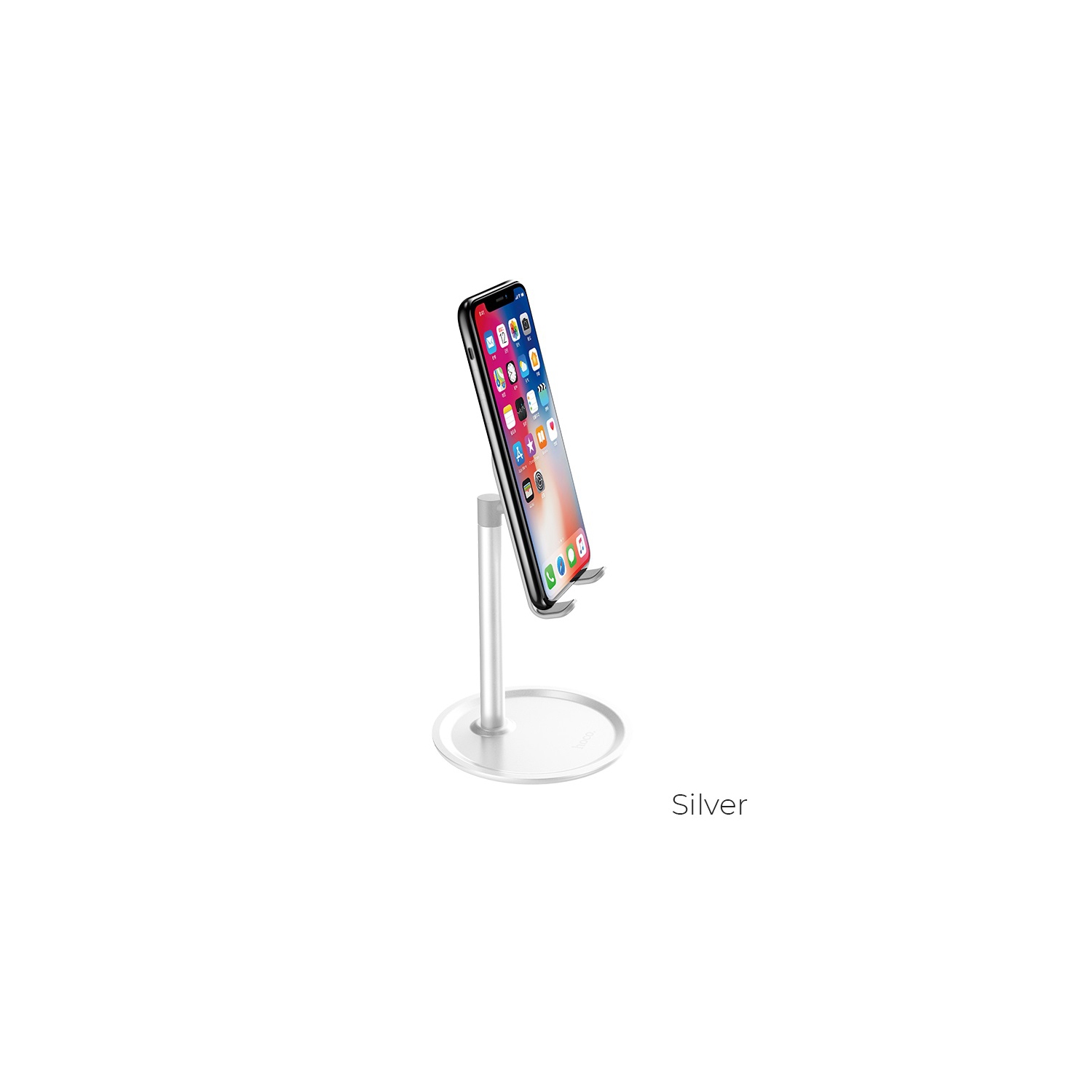 【CSmart】 Rotating Tablet Desk Stand Flexible Cellphone Mount Holder for iPhone / iPad / Samsung Tablet / Smartphone, Sliver