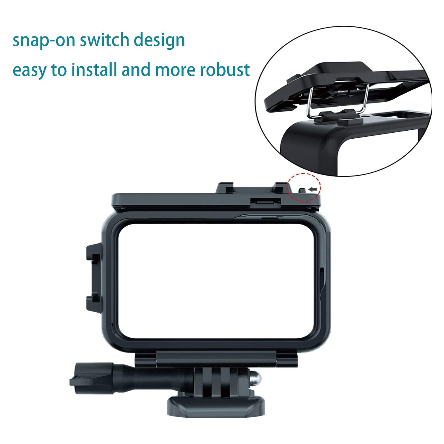 Étui pour boîtier de cadre GoPro Hero 9 avec porte-accessoires, coque protectrice pour caméra d’action GoPro Hero 9