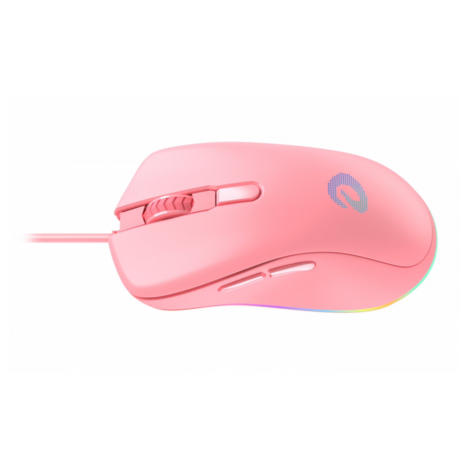 Dareu Pink Gaming Office Mouse 6 Programmable Buttons, Ergonomic RGB Mouse with 16.8 Million Chroma 7 Backlit for PC, Laptop, and Notebook