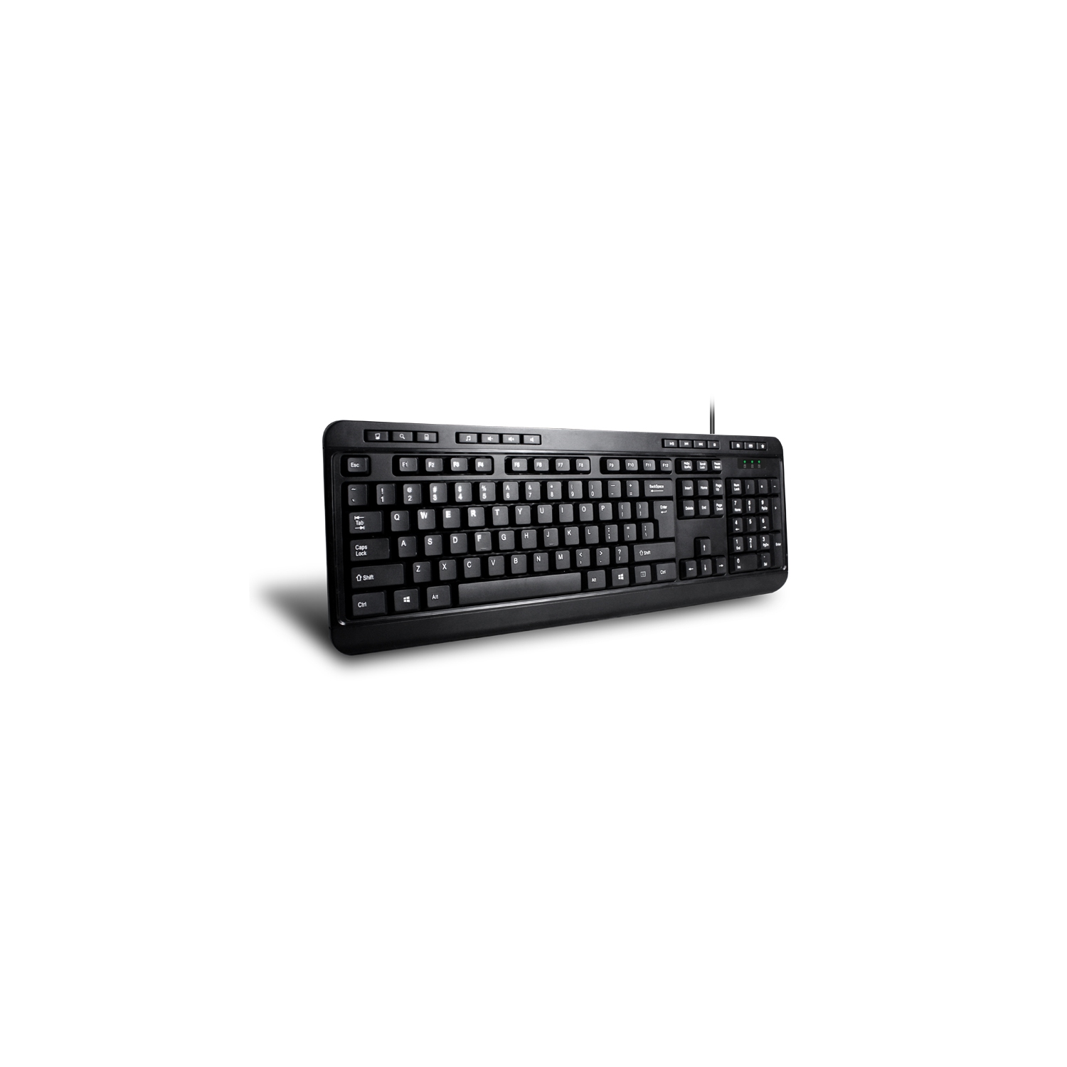 Adesso Antimicrobial Multimedia Desktop Keyboard & Mouse Combo - French -