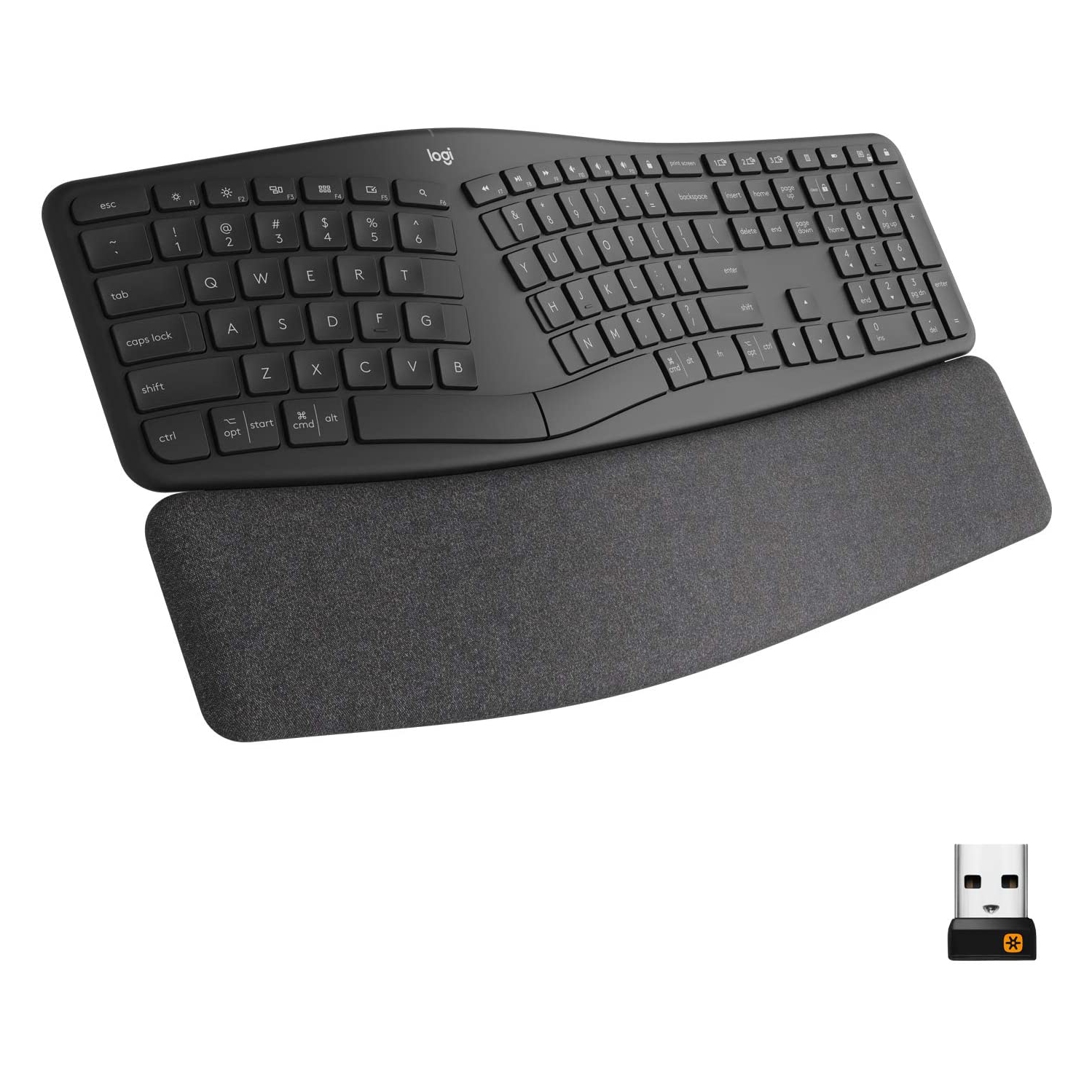 Logitech Ergo K860 Wireless Ergonomic Keyboard with Wrist Rest - 920-009166, -New