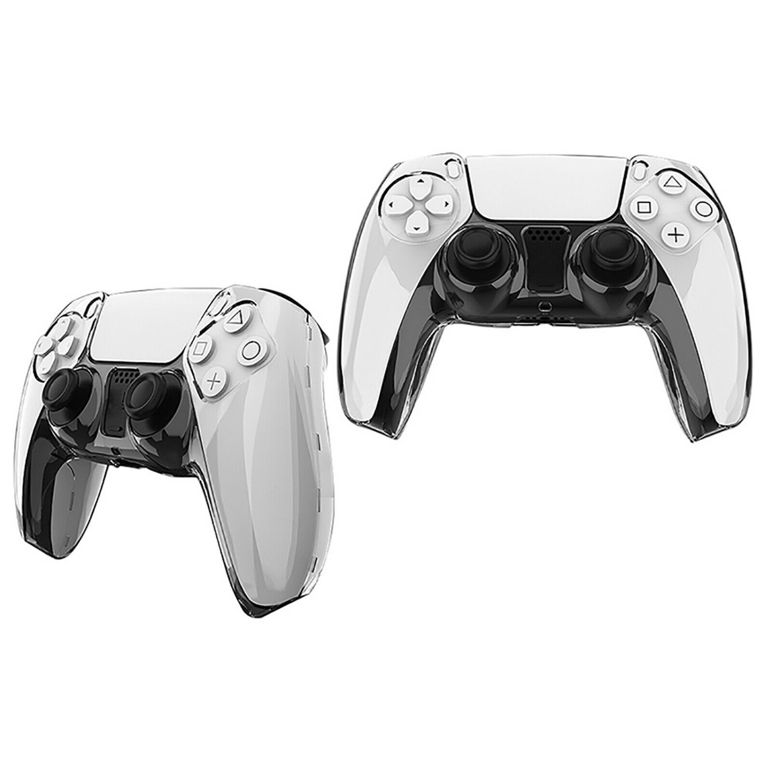 Wingmart – Étui protecteur rigide pour PC transparent pour manette de PlayStation 5 PS5, transparent