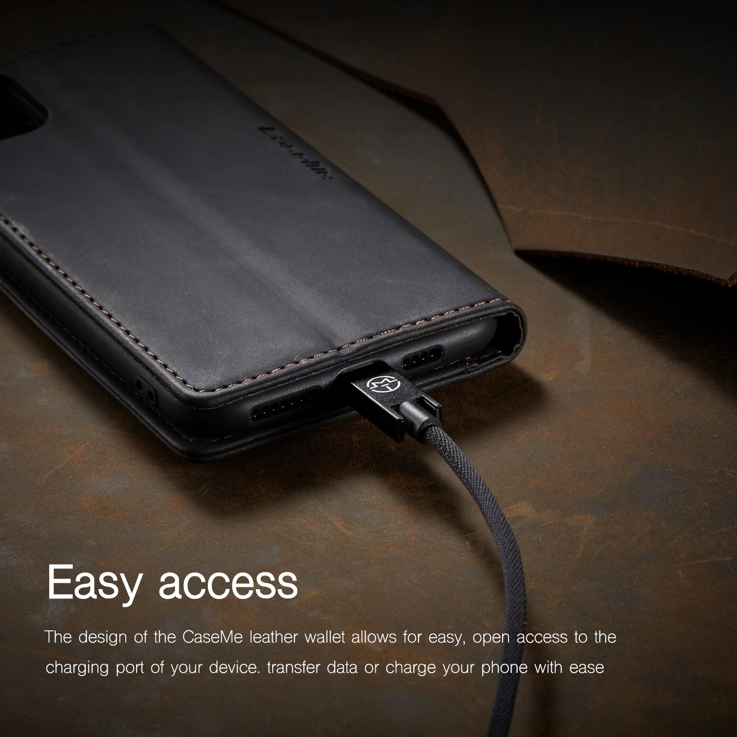 CaseMe Wallet Case Anti-Fall Retro Handmade Leather Magnetic Case Card Slot for Samsung Galaxy S20 FE