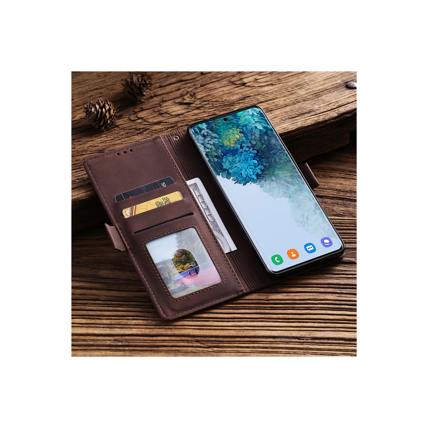 Luxury Retro Leather Magnetic Wallet Case Card Holder Stand Phone Cover Coque For Samsung Galaxy S20 FE