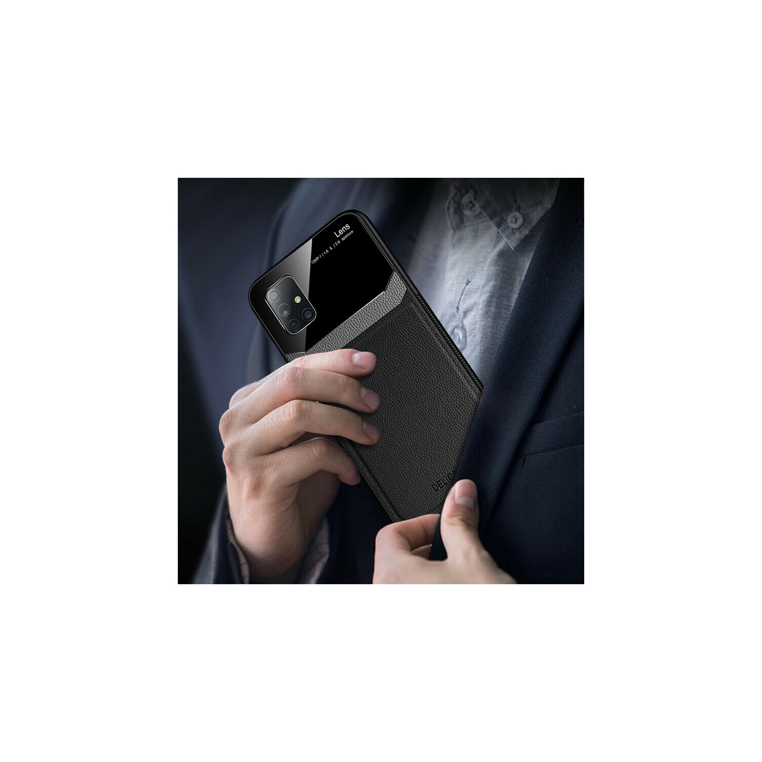 Leather case back cover Protective Cover Phone Case Glass Back Shell For Samsung Galaxy S20 FE