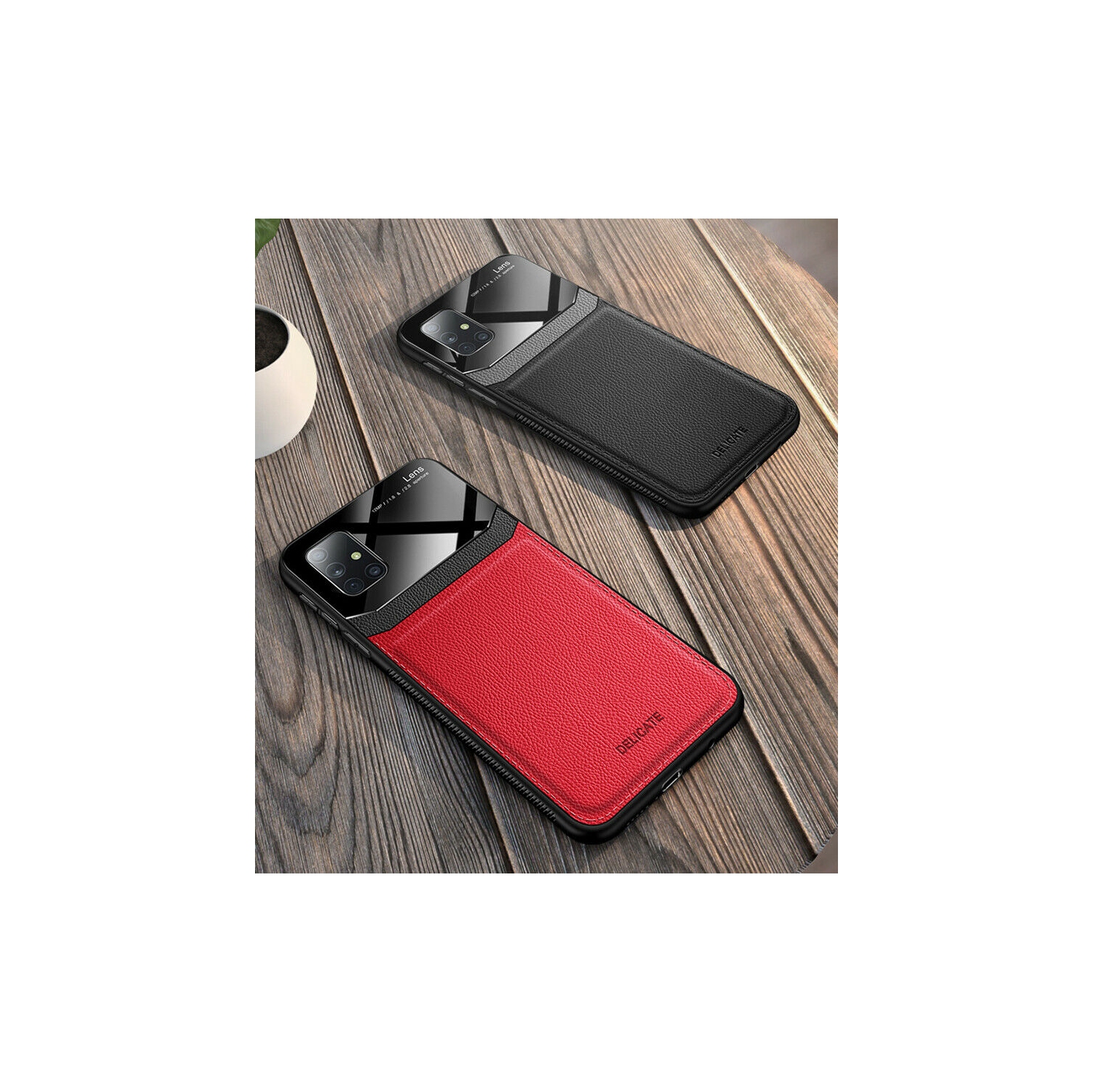 Leather case back cover Protective Cover Phone Case Glass Back Shell For Samsung Galaxy S20 FE