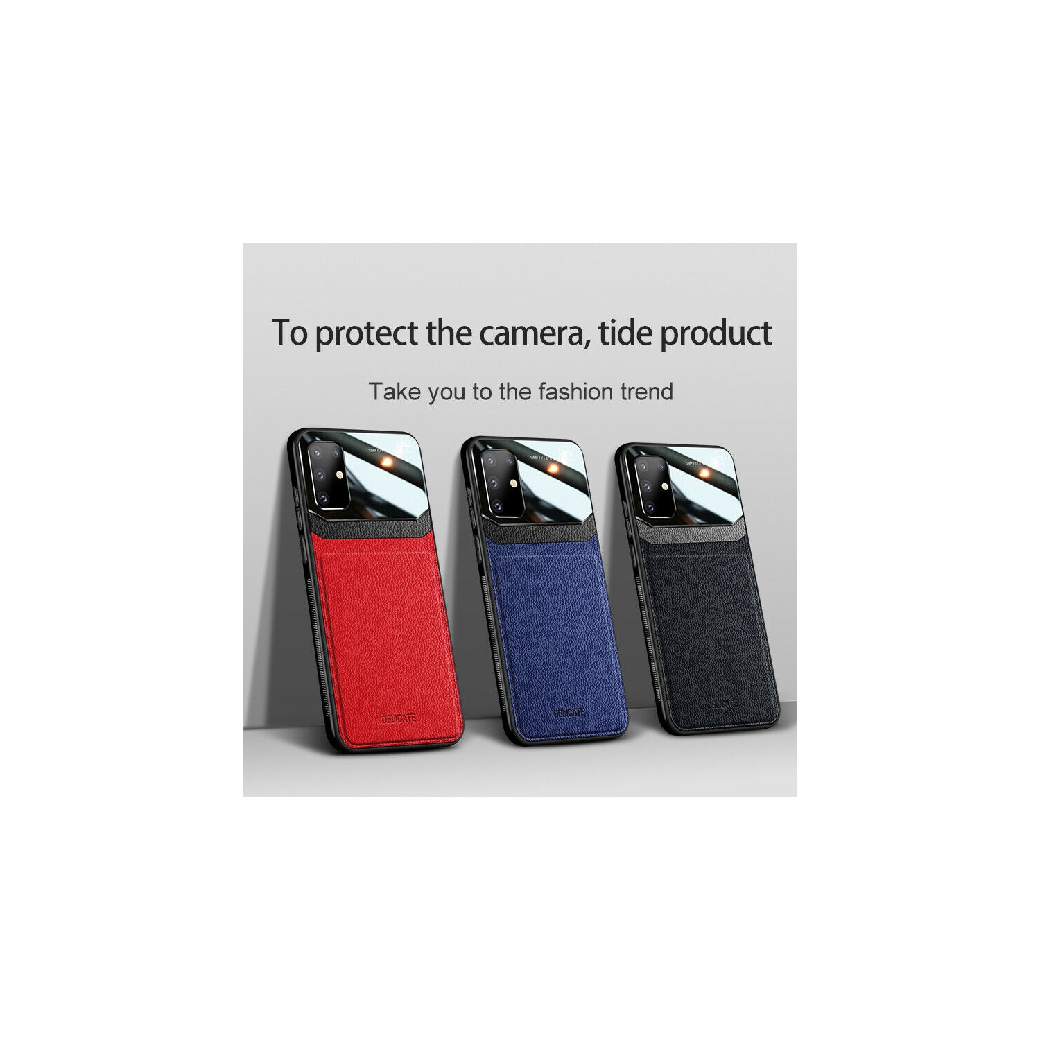 Leather case back cover Protective Cover Phone Case Glass Back Shell For Samsung Galaxy S20 FE