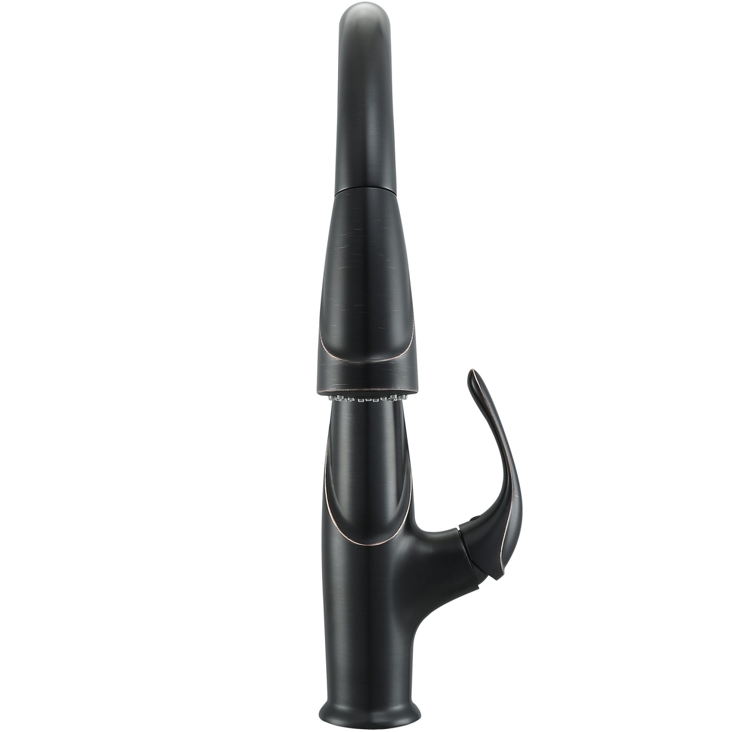 Robinet d'évier à bec rétractable Ancona Eliya, bronze huilé