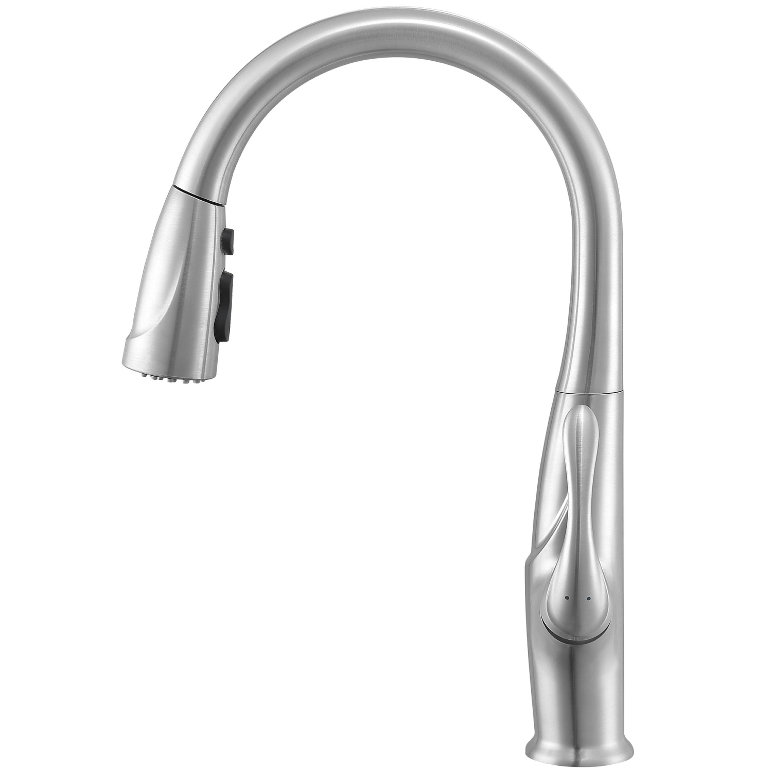 Ancona Eliya Single Handle Pull-Down Kitchen Faucet in Brushed Nickel Finish