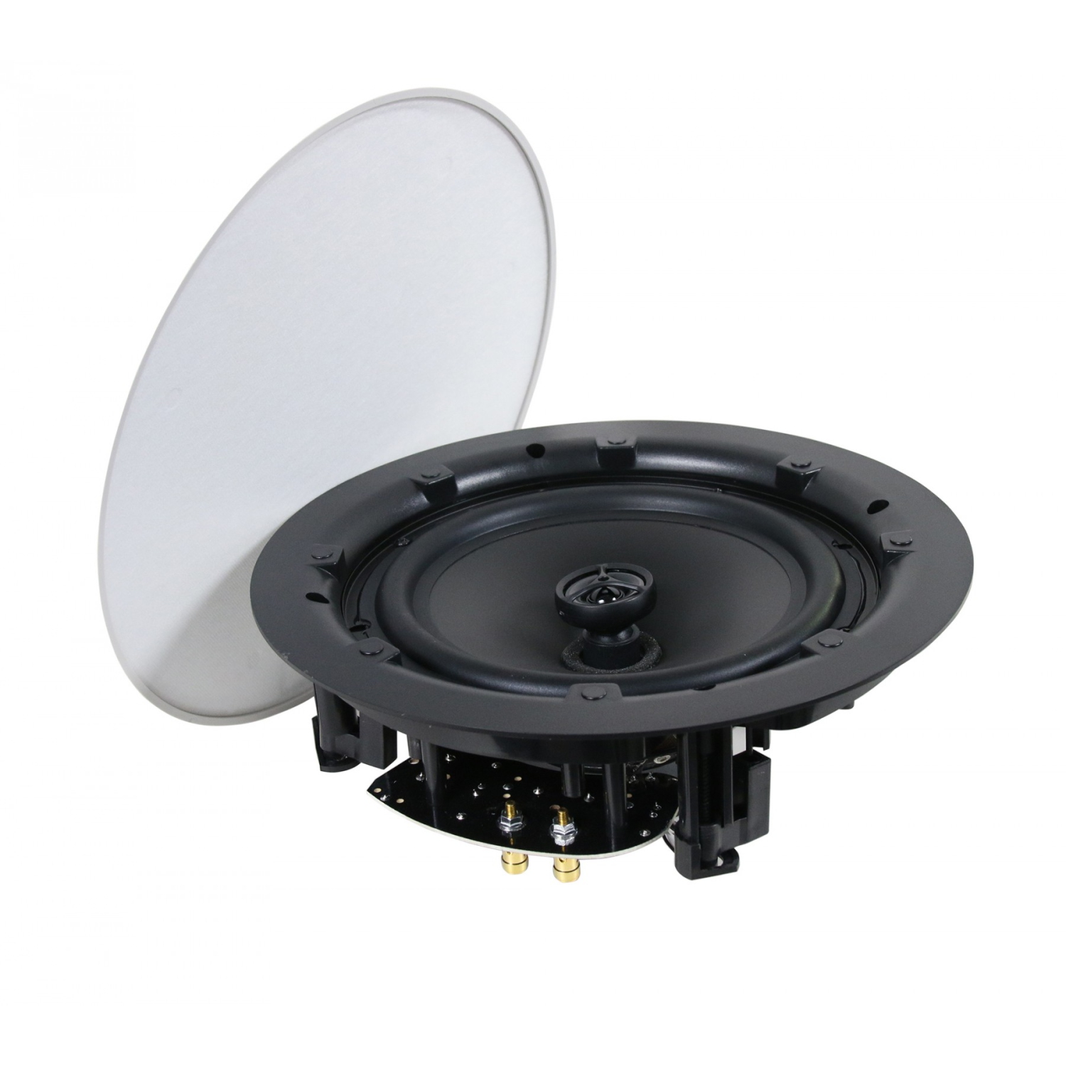 Haut-parleurs de plafond haut de gamme de 8 po NV802F Near-Vanishing de Boost Audio
