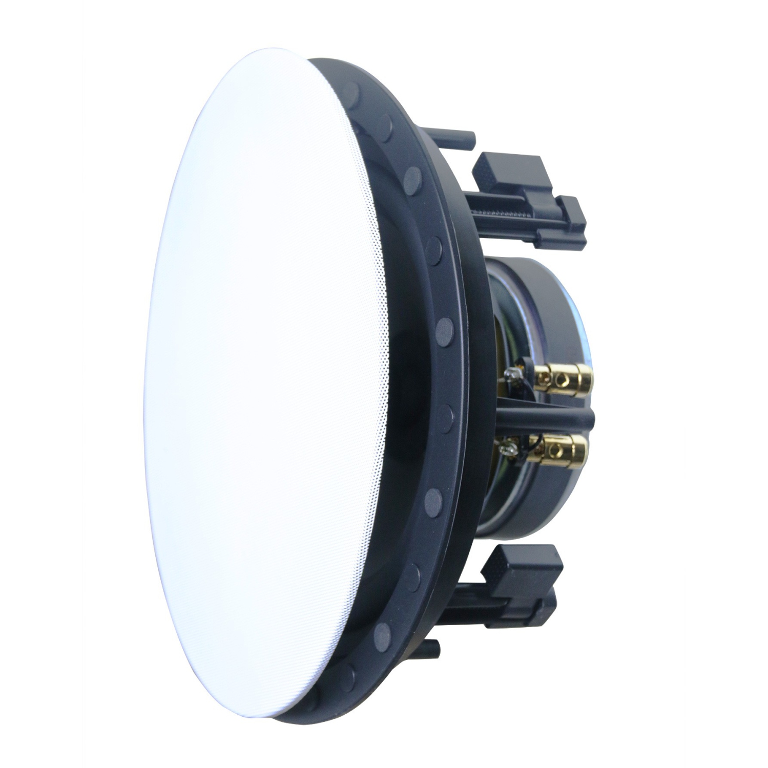 Boost Audio NV62FS Near-Vanishing Premium 6.5" Single Point Stereo In-Ceiling Speaker with Pre-Construction Bracket