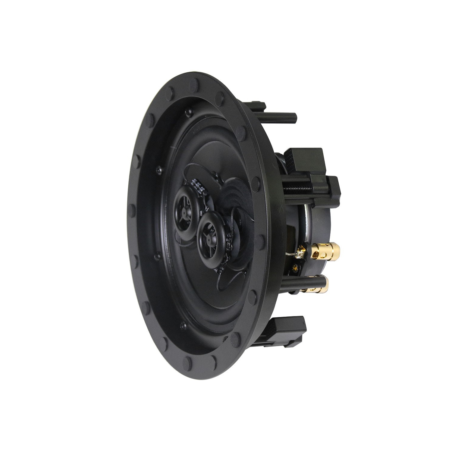 Boost Audio NV62FS Near-Vanishing Premium 6.5" Single Point Stereo In-Ceiling Speaker with Pre-Construction Bracket