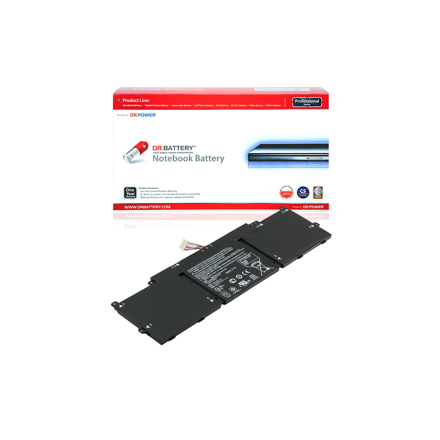 DR. BATTERY - Replacement for HP Stream 13-c000nx / 13-c001la / 13-c001nc / 13-c001nd / 787089-541 / 787521-005 / HSTNN-LB6O