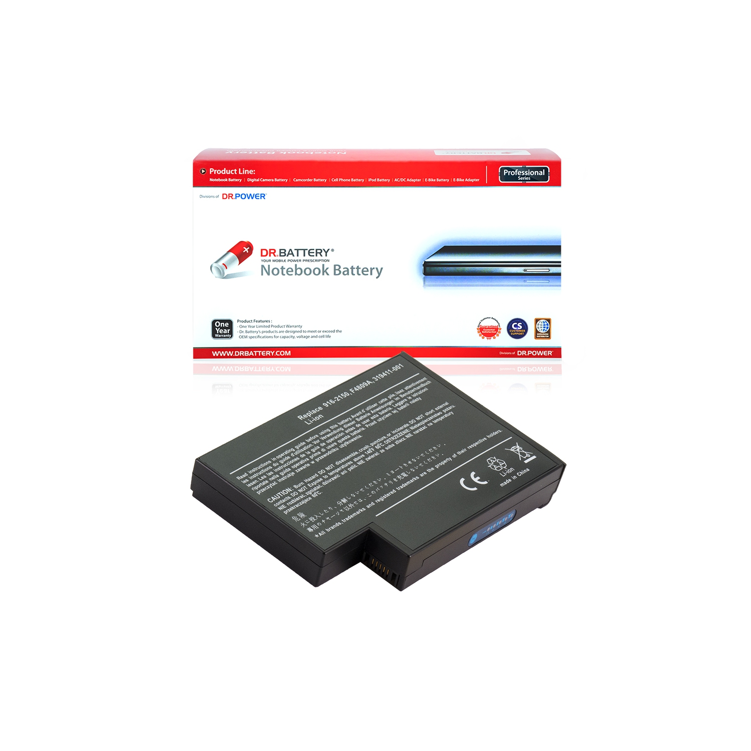 DR. BATTERY - Replacement for Compaq N1050 / NX9000 / NX9010 / NX9020 / 113955-001 / 294038-182 / 371786-001 / 319411-001