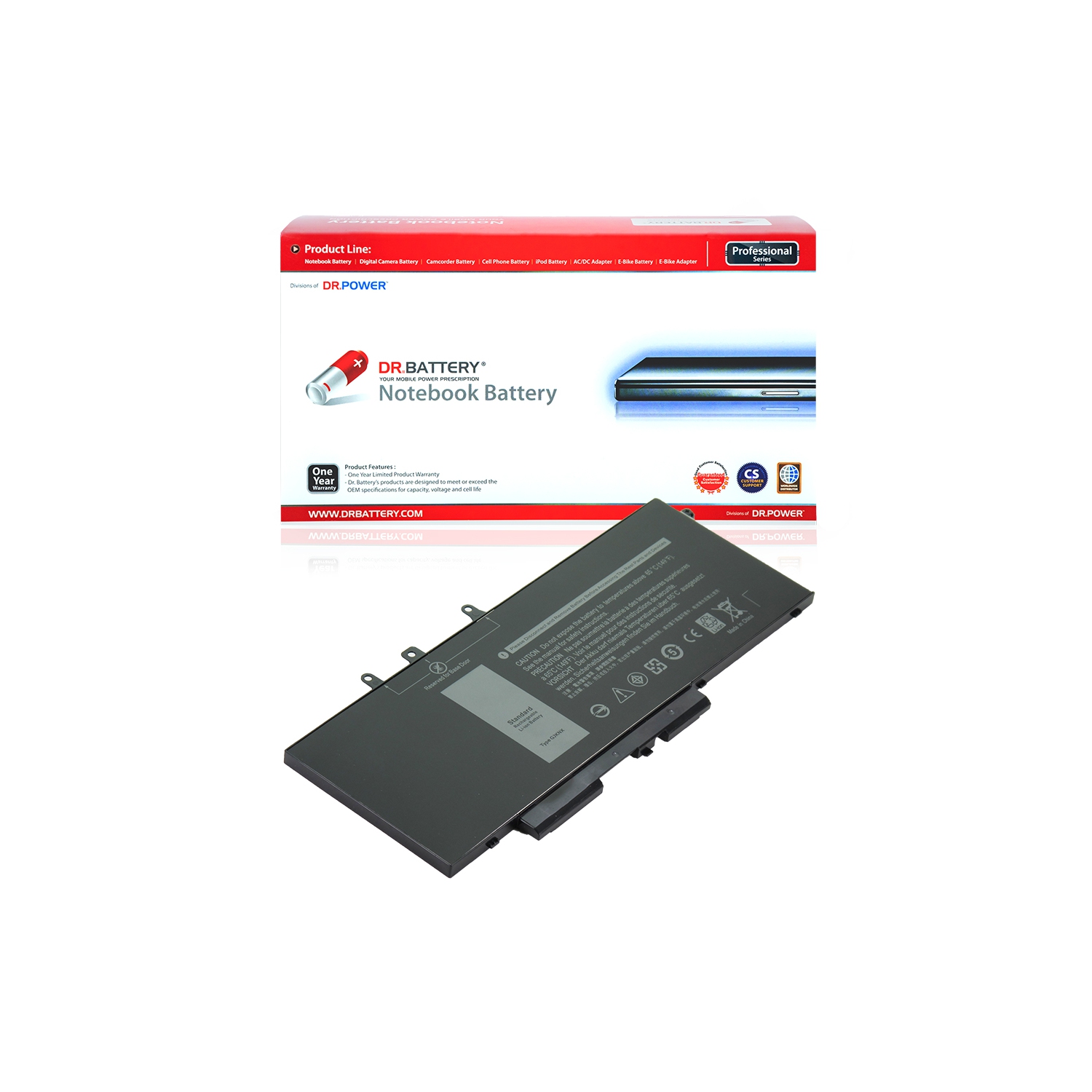 DR. BATTERY - Replacement for Dell Latitude 15 3520 / 15 3530 / 5280 / 5288 / 5290 / 5480 / 5488 / 5490 / GD1JP / GJKNX