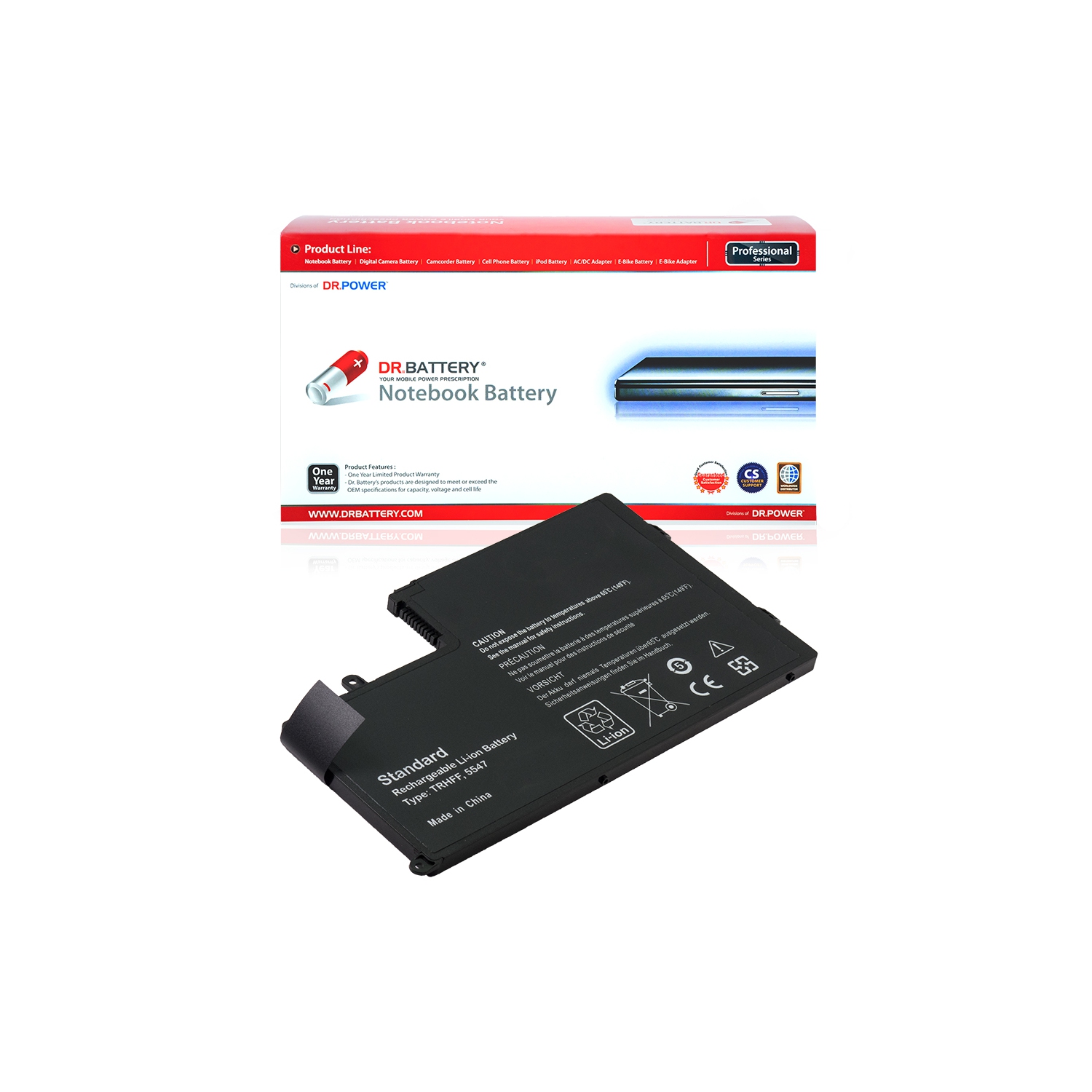 DR. BATTERY - Replacement for Dell Inspiron 15 (5542) / 15 (5547) / 15 (5548) / 15 5545 / 15 5547 / 01V2F6 / 0PD19 / 1JD62
