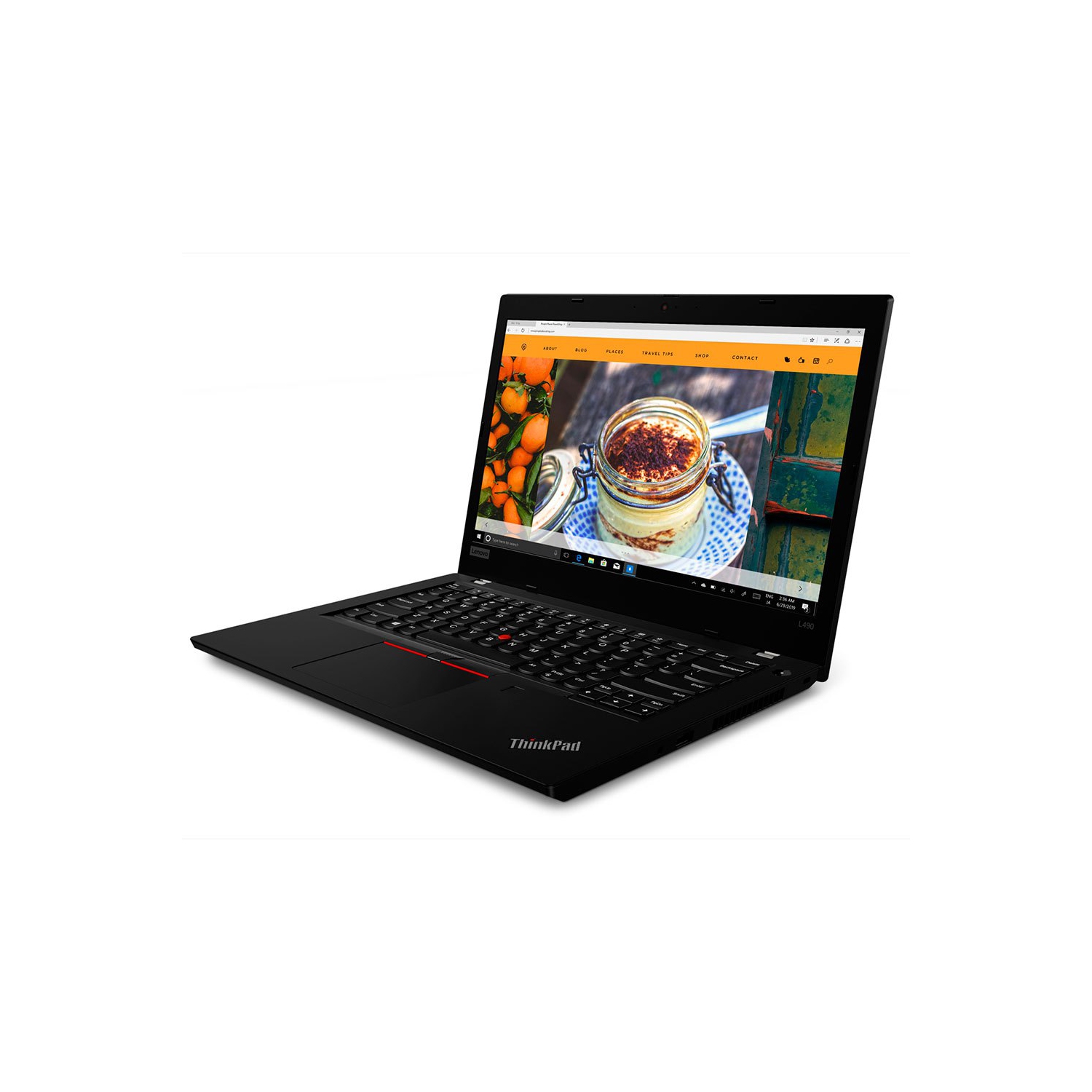 Refurbished (Good) - Lenovo ThinkPad L490, 14" Screen Laptop - 1920 x 1080 FHD IPS 250 nits- Intel Core i5-8265U - 8GB RAM - 256GB SSD -Windows 10 pro-