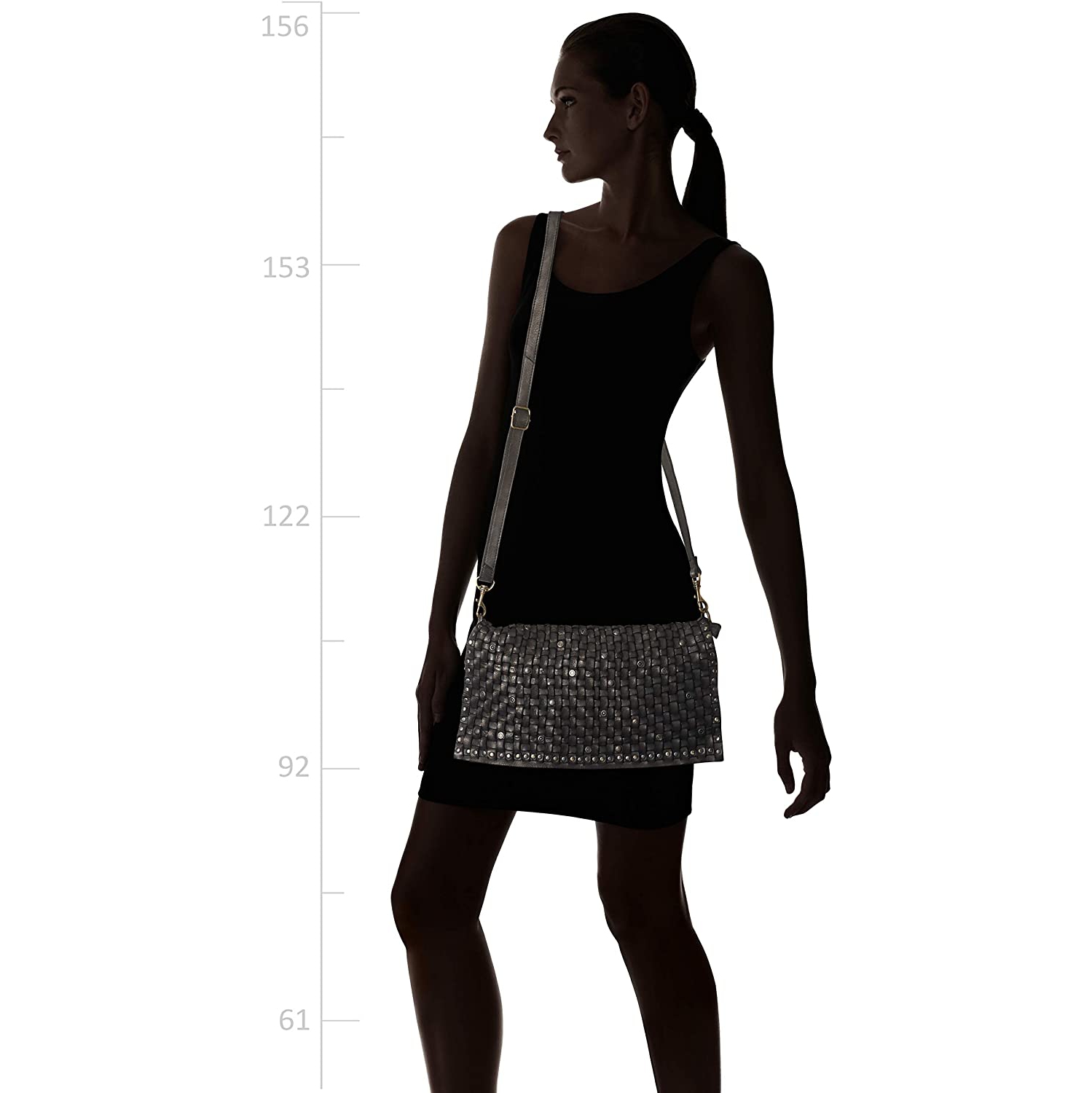 Kompanero Flora - Classy Italian Intrecciato Design - 14" Genuine Leather Handbag - Brown