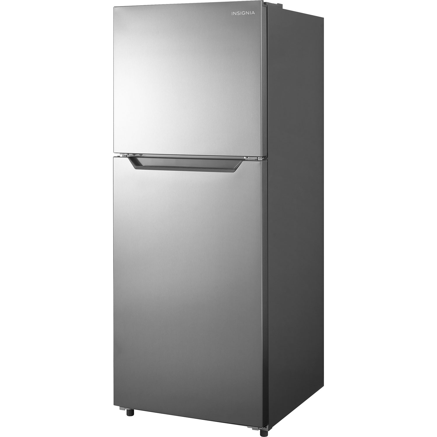 Insignia 24" 10.1 Cu. Ft. Top Freezer Refrigerator w/ Reversible Door - Stainless Steel
