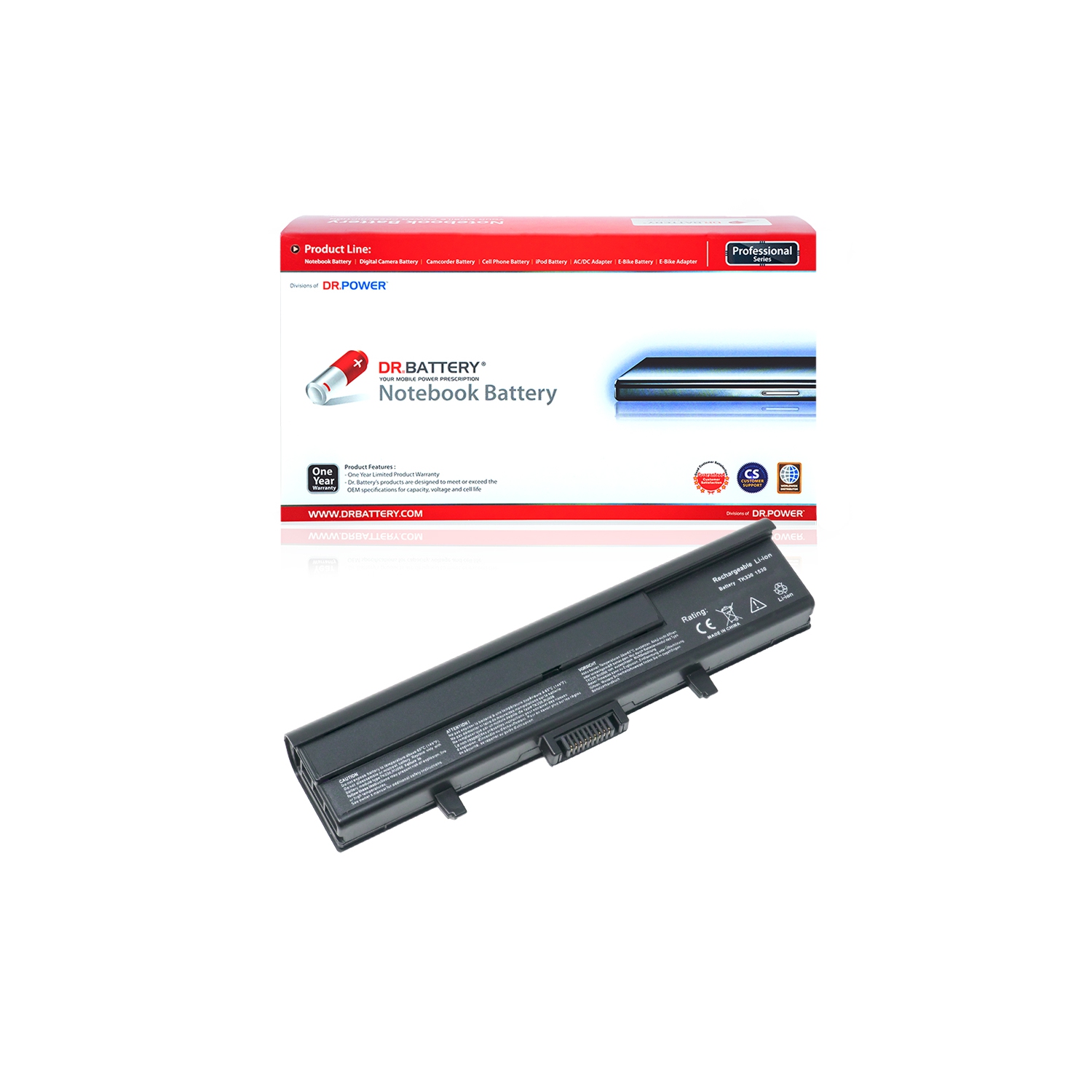 DR. BATTERY - Replacement for Dell Inspiron XPS M1530 / 0RU028 / 0RU033 / 12-00622 / 312-0622 / 312-0660 / 312-0662
