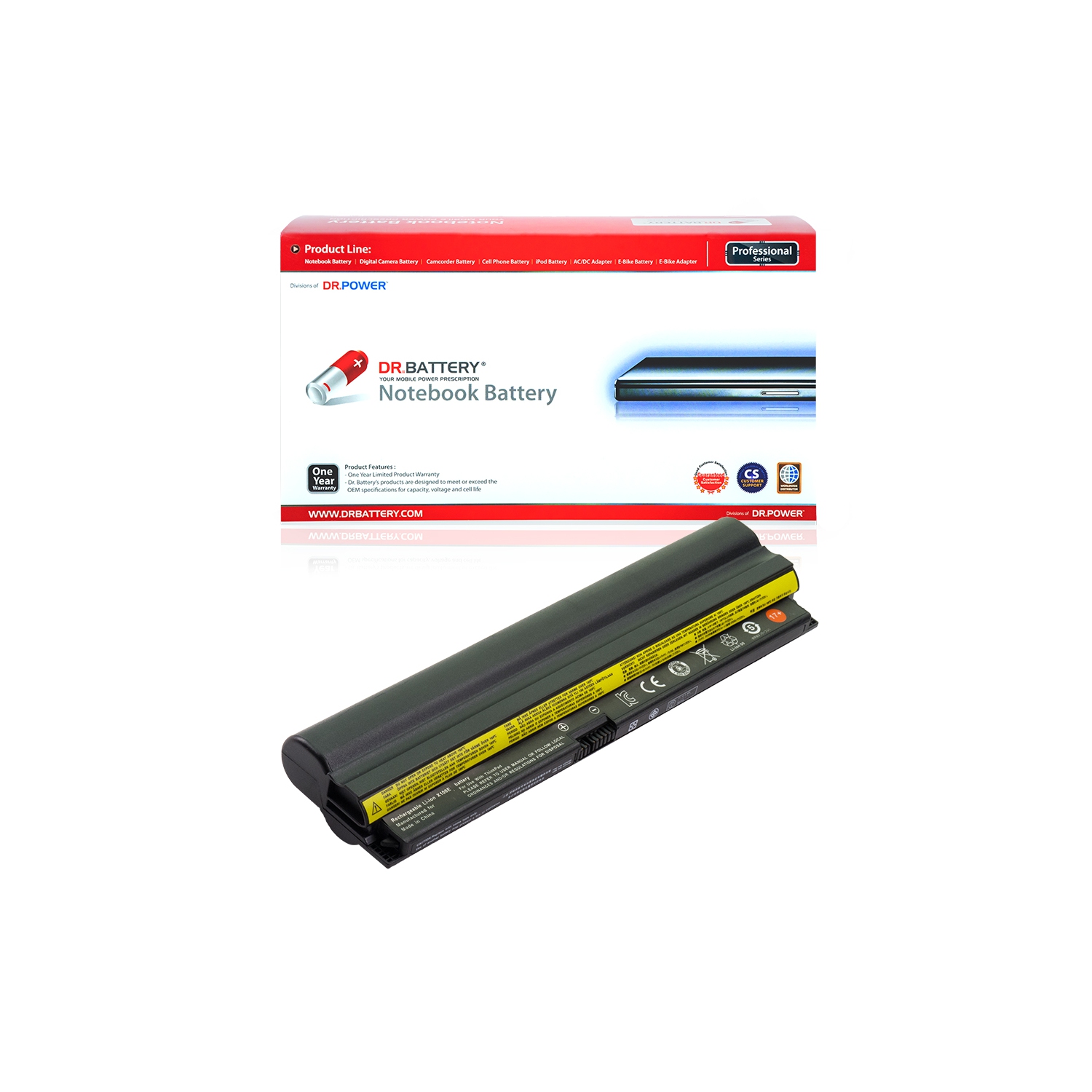 DR. BATTERY - Replacement for Lenovo ThinkPad Edge 11 NVY4LFR / 11 NVZ24FR / 11 NVZ3BGE / E10 / 42T4889 / 42T4891 / 42T4893