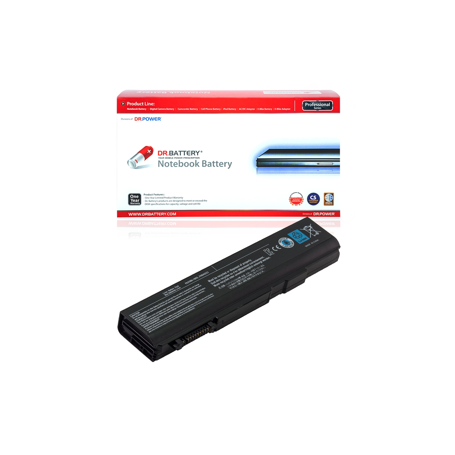 DR. BATTERY - Replacement for Toshiba Satellite Pro S500-0EE / S750 / PABAS221 / PABAS222 / PABAS223 / PA3786U-1BRS
