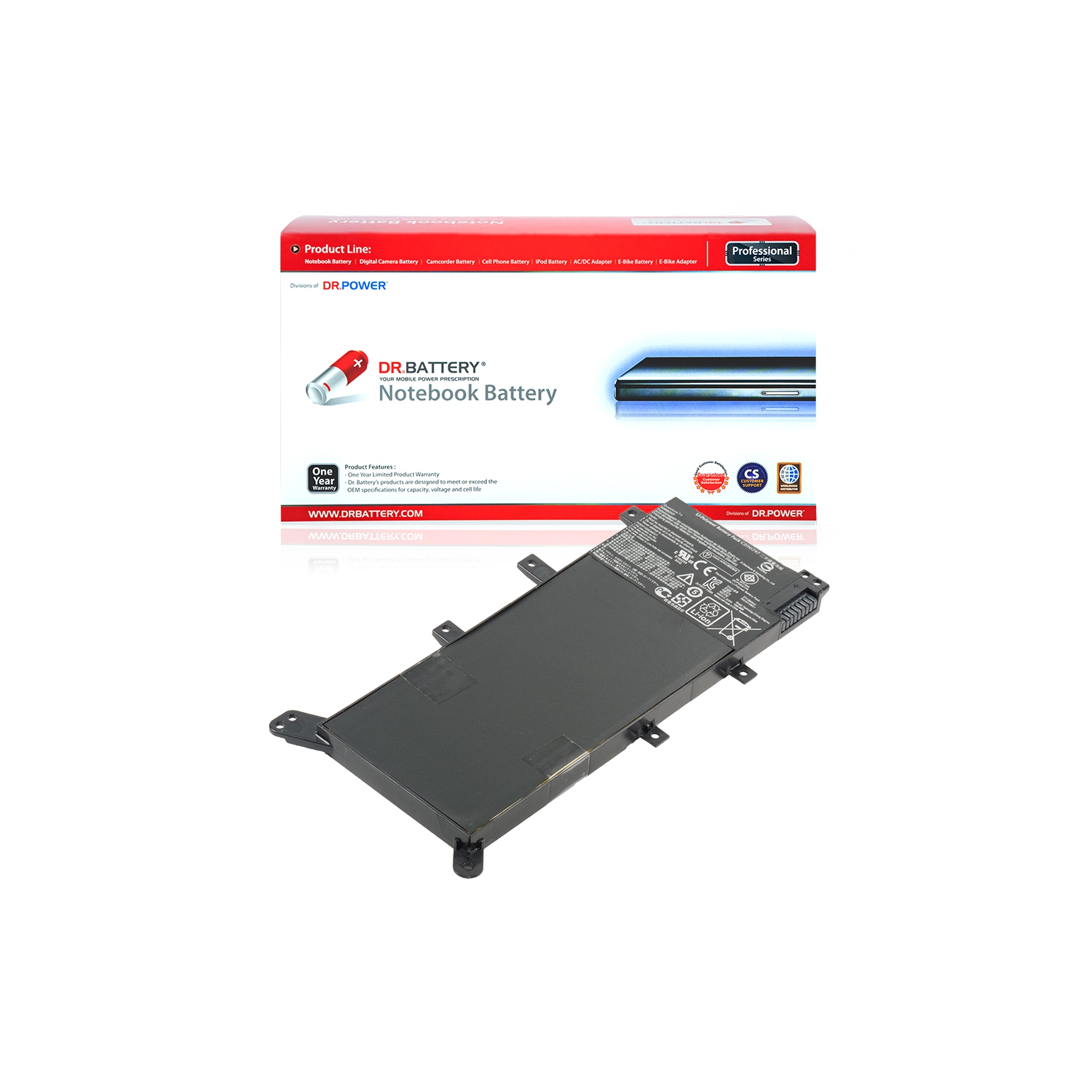 DR. BATTERY - Replacement for Asus X555DG-1B / X555LA / X555LA-DB71 / 0B200-01200100 / 0B200-01200300 / C21N1347