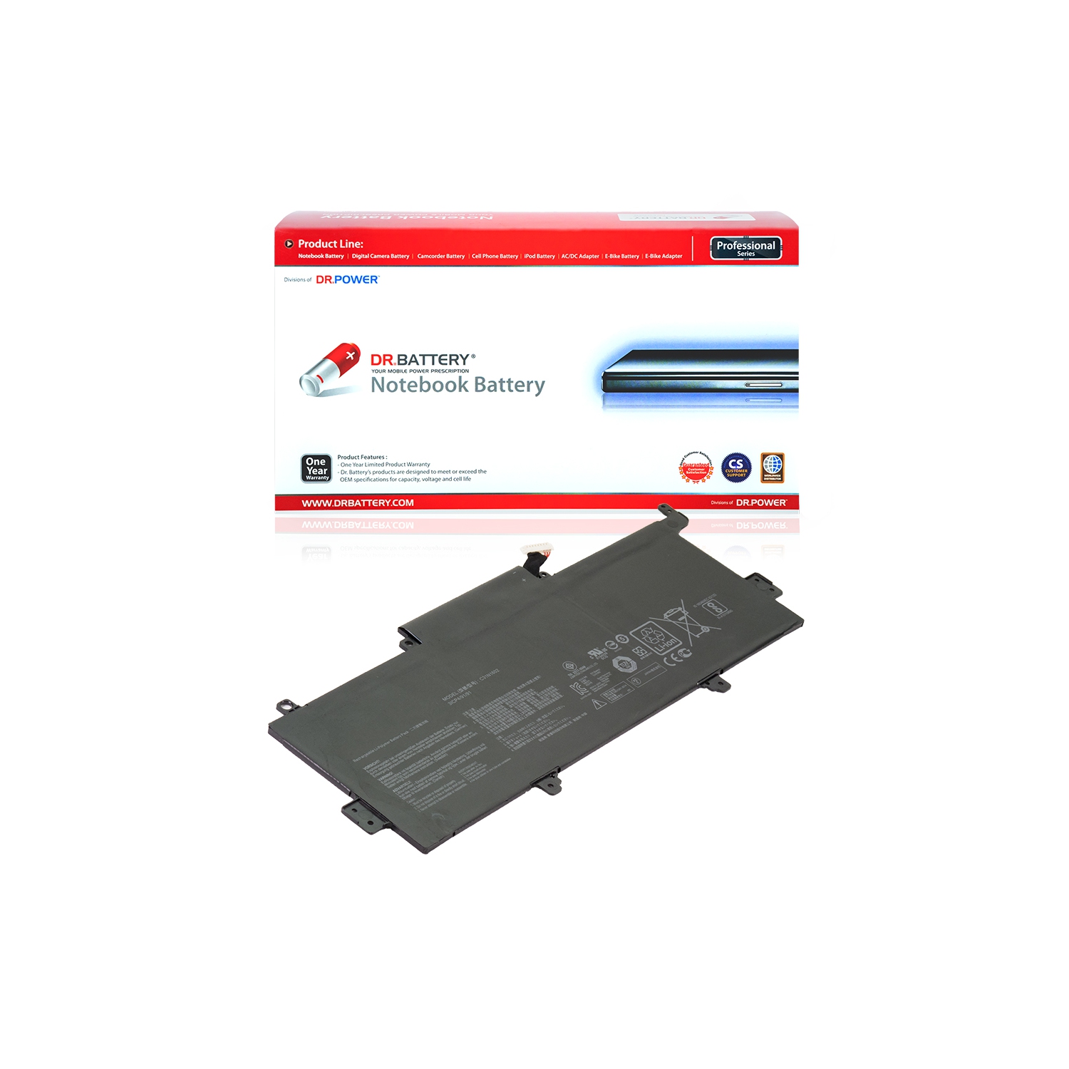 DR. BATTERY - Replacement for Asus ZenBook UX330UA-FC080T / UX330UA-FC115T / UX330UA-FC118T / C31N1602 / 0B20002090000