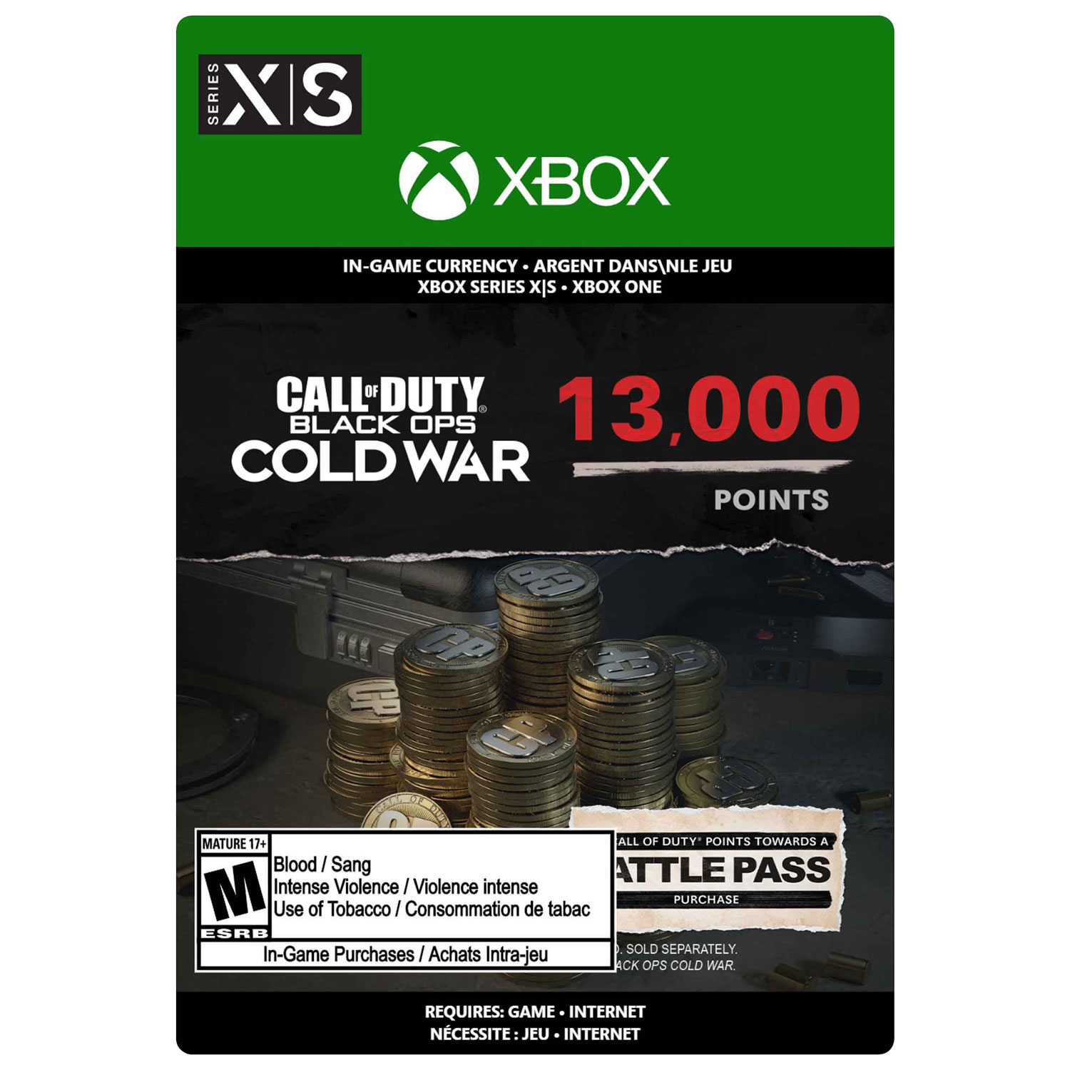 Call of Duty: Black Ops Cold War - 13000 COD Points (Xbox Series X|S / Xbox One) - Digital Download