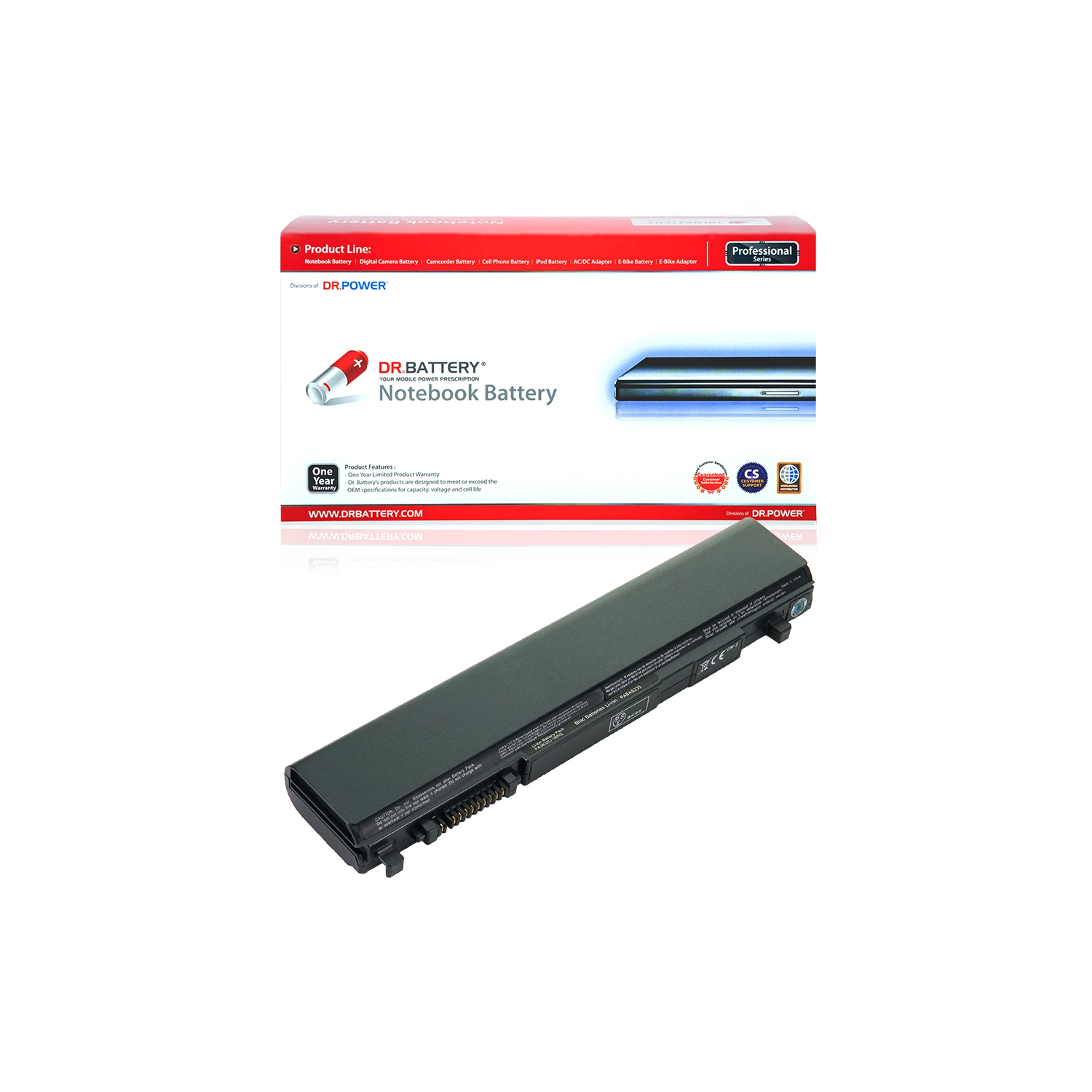 DR. BATTERY - Replacement for Toshiba Tecra R840 / R940 / PABAS265 / PA3831U-1BRS / PA3832U-1BRS / PA3833U-1BRS