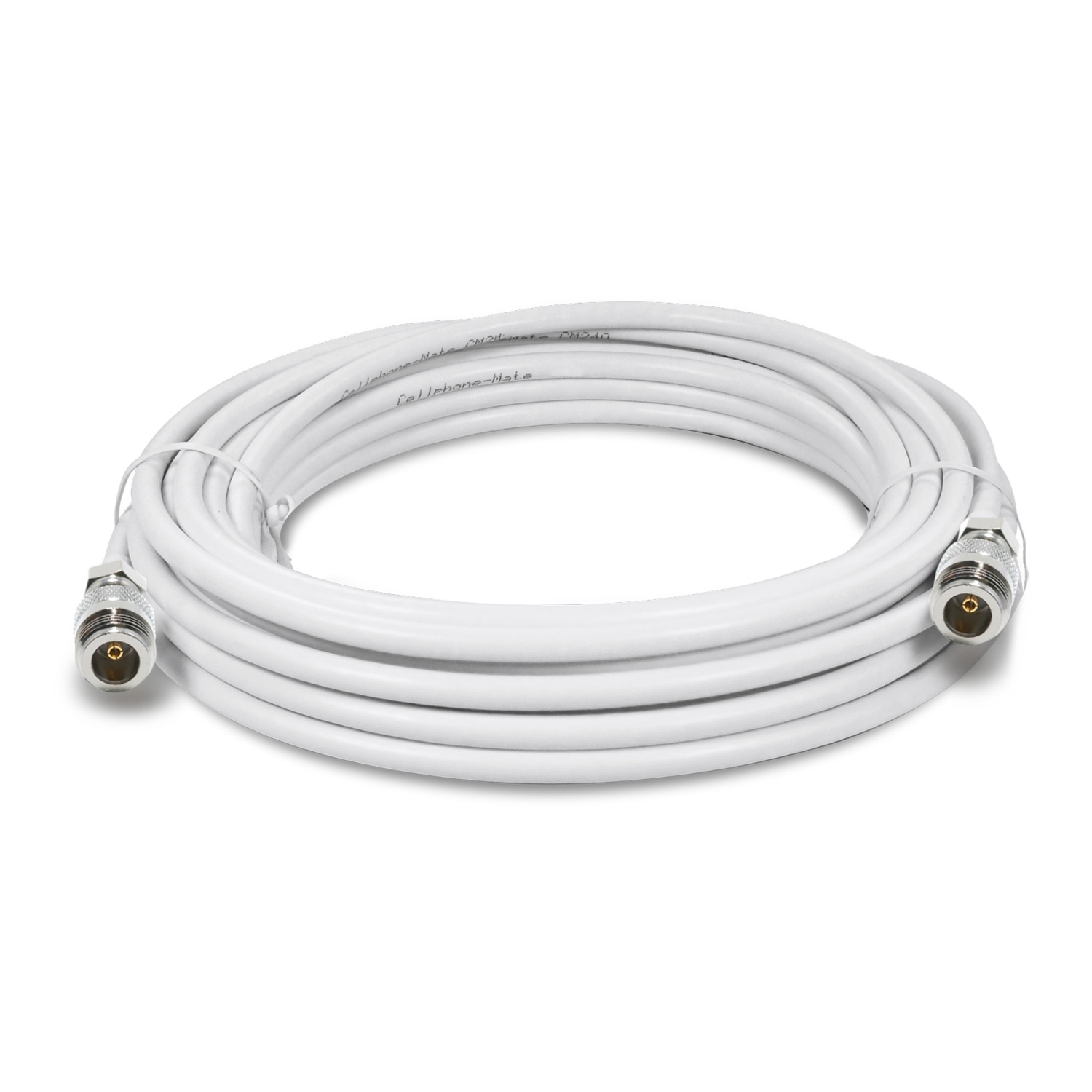 SureCall Cable 20 ft. White SC-240 Ultra Low Loss Coax Cable - N-Male