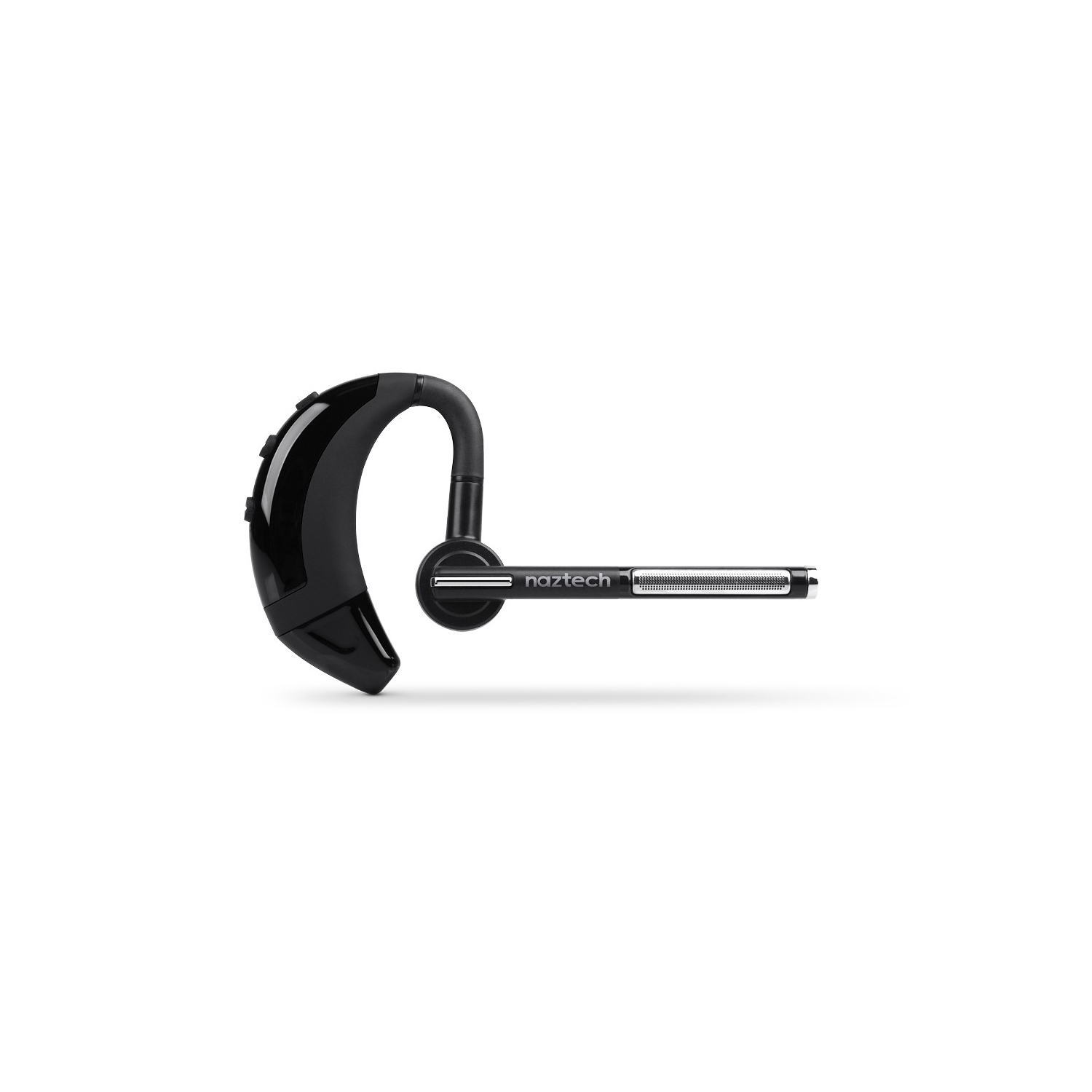 Naztech - Bluetooth Headset Mono N750 Emerge with Boom Mic Noise Cancelling 7hr Talk Over Ear Design