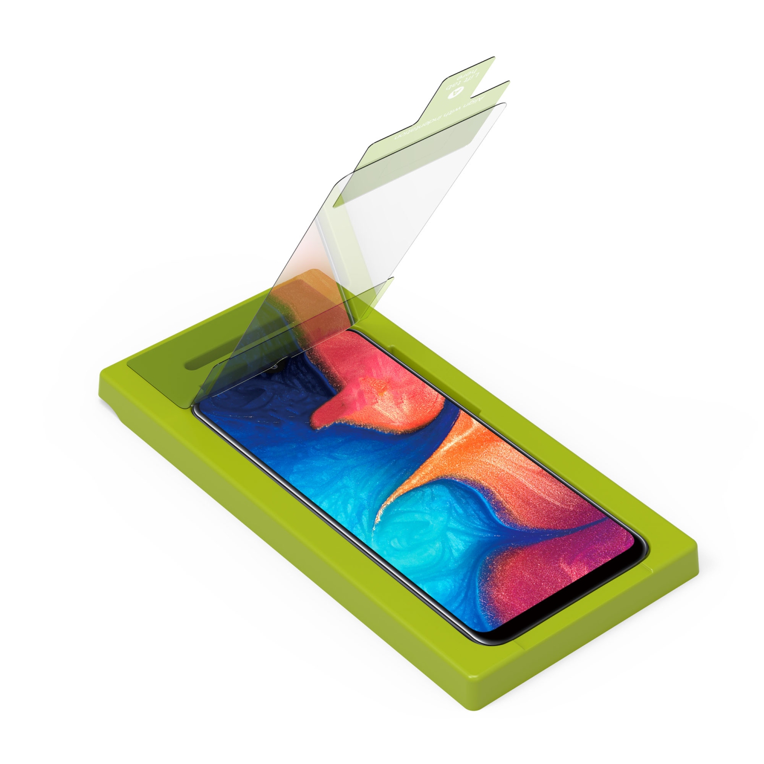 Protecteur d’écran en verre trempé transparent Ultra HD de Samsung pour Galaxy A50 avec plateau d’application