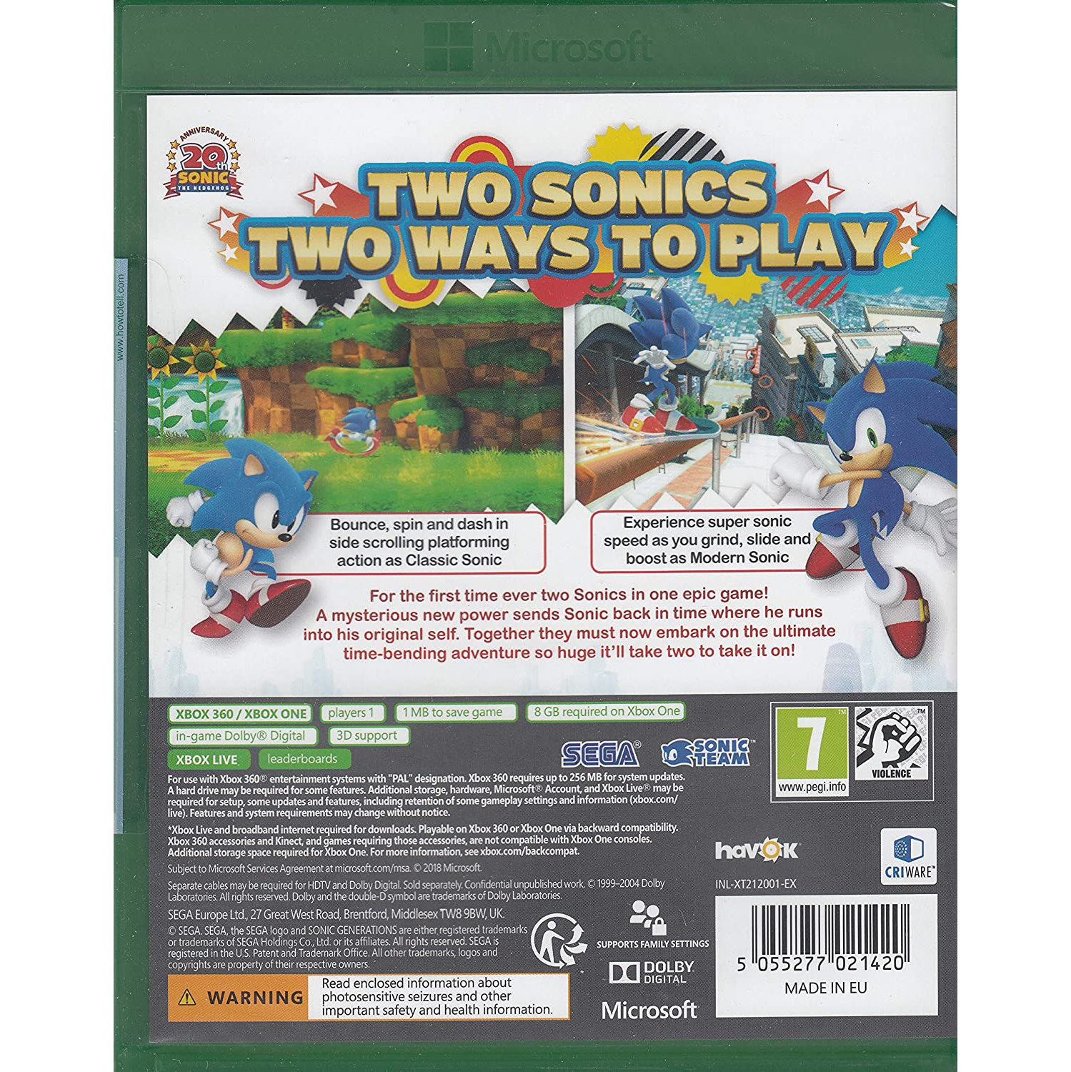 Sonic Generations [Xbox One]