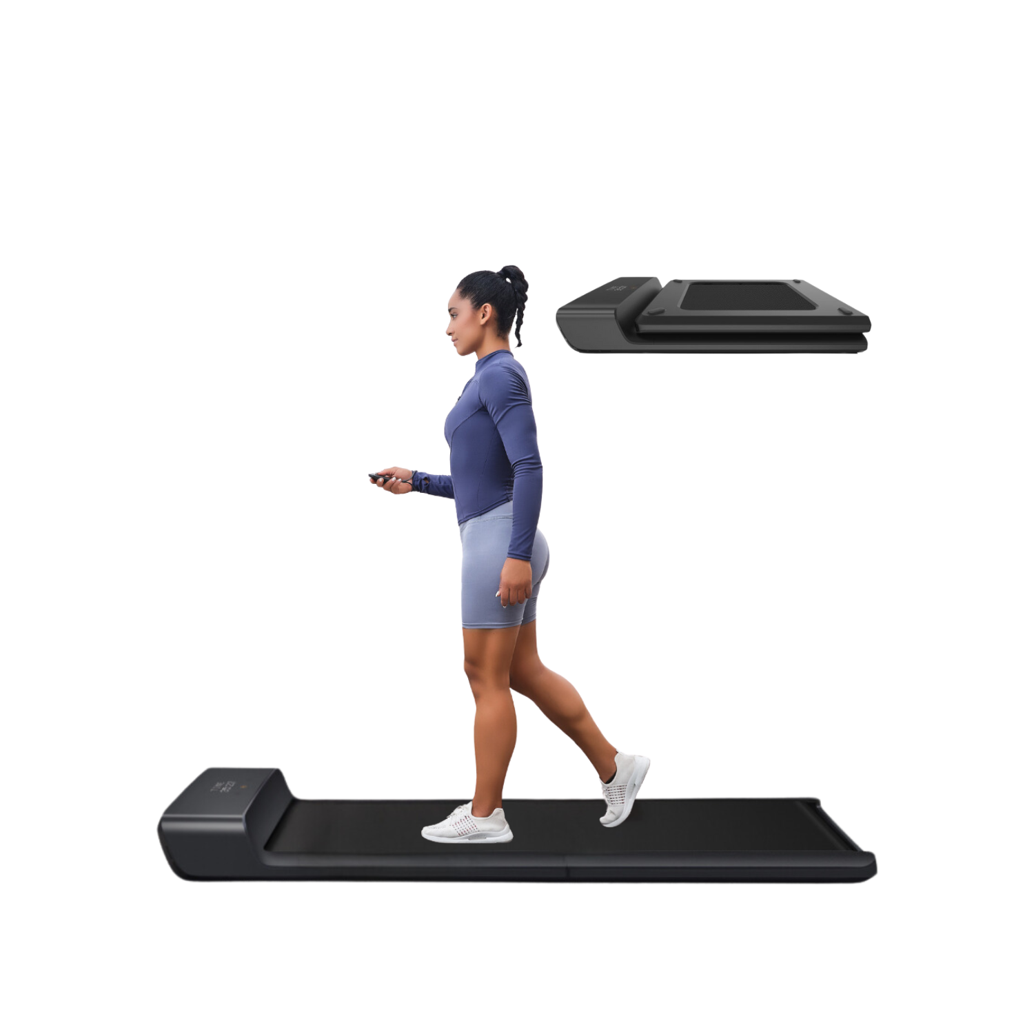 WALKINGPAD A1 PRO Smart Folding Electric Treadmill - Installation-Free with Walking Pad App, Bluetooth-Enabled
