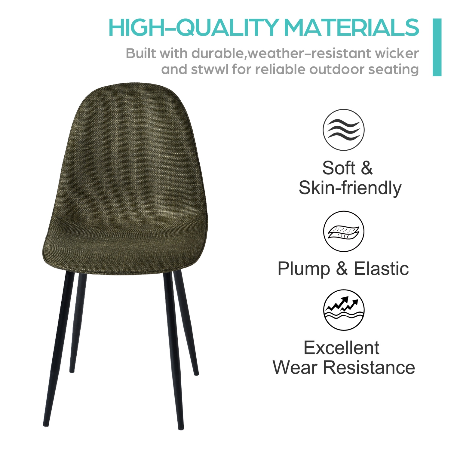 HOMY CASA Mid-century Modern Dining Chairs