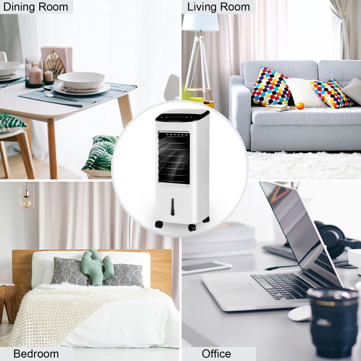 Rafraîchisseur d’air 3 en 1 Gymax