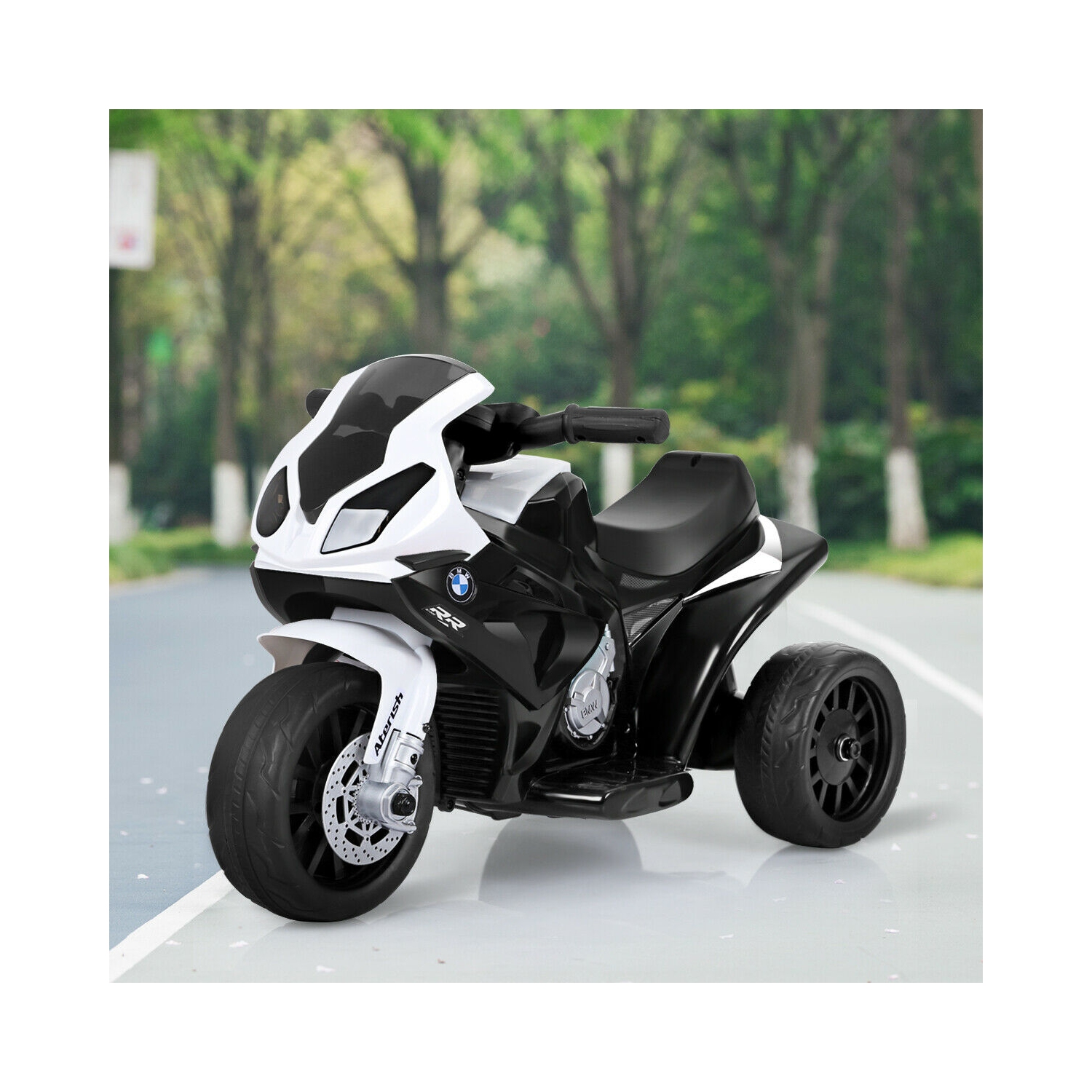 Gymax Kids Ride On Motorcycle BMW Licensed 6V Electric 3 Wheels Bicycle w/ Music&Light