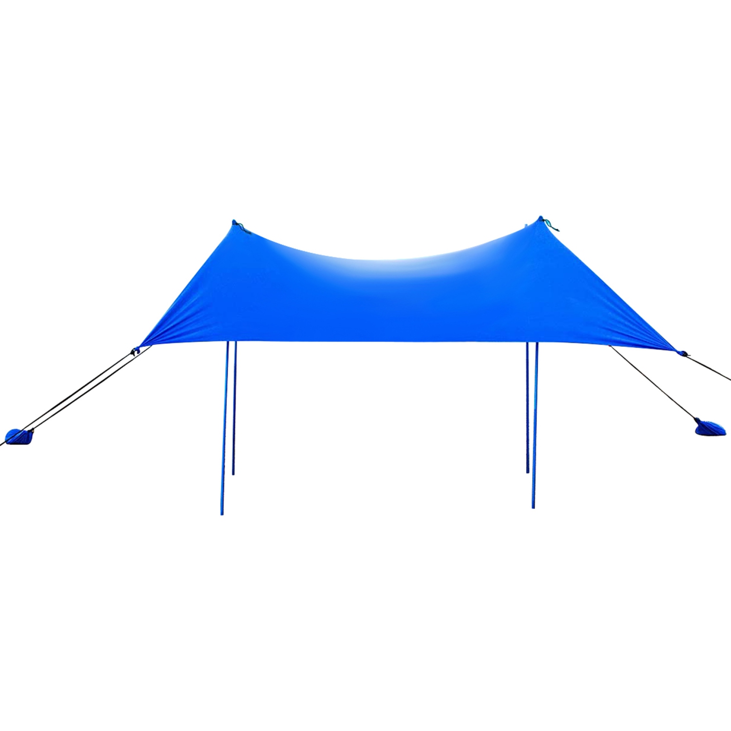 Gymax 7x7 FT Portable Beach Canopy Tent Shelter w/ Sand Anchor Carry Bag