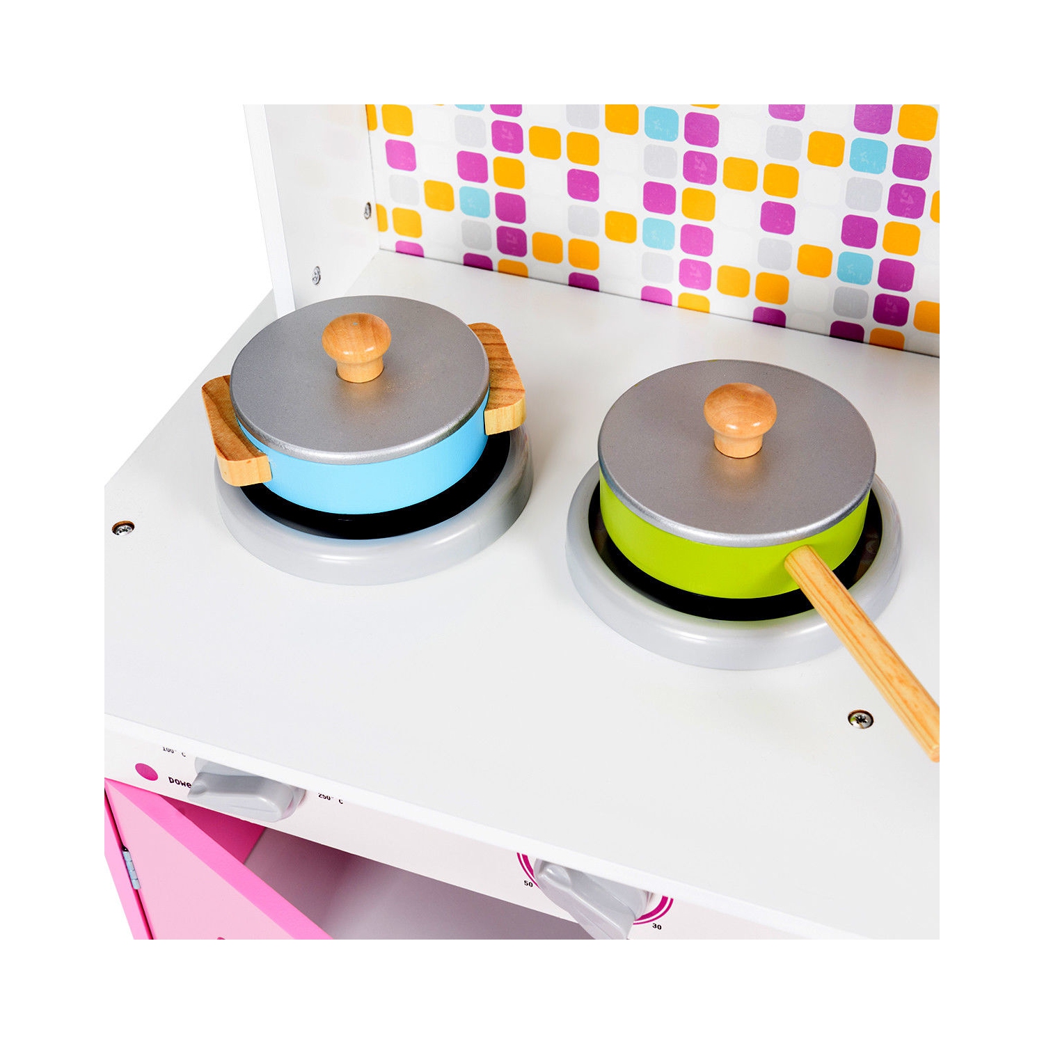 Gymax Kids Wooden Pretend Cooking Playset Cookware Play Set Kitchen Toys Toddler Gift