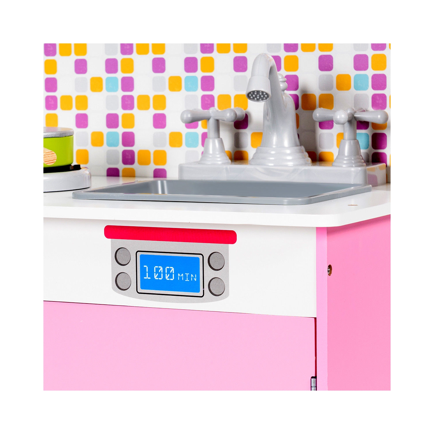 Gymax Kids Wooden Pretend Cooking Playset Cookware Play Set Kitchen Toys Toddler Gift