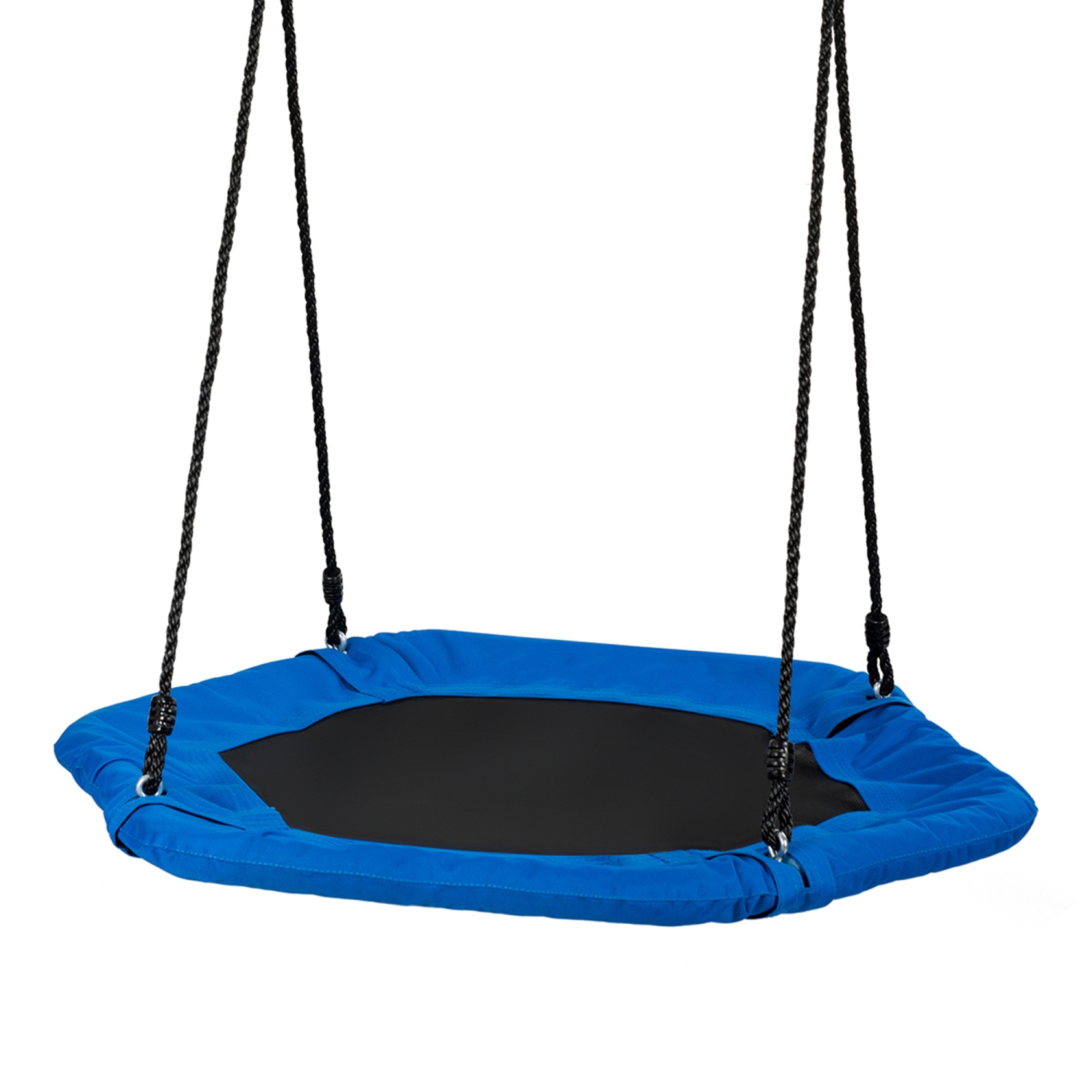 Gymax Portable Hexagon Tree Swing Kids Play Set 37'' w/ Adjustable Height